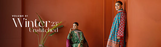 Embrace Winter Elegance: Khaddar Unstitched Dresses by Orient
