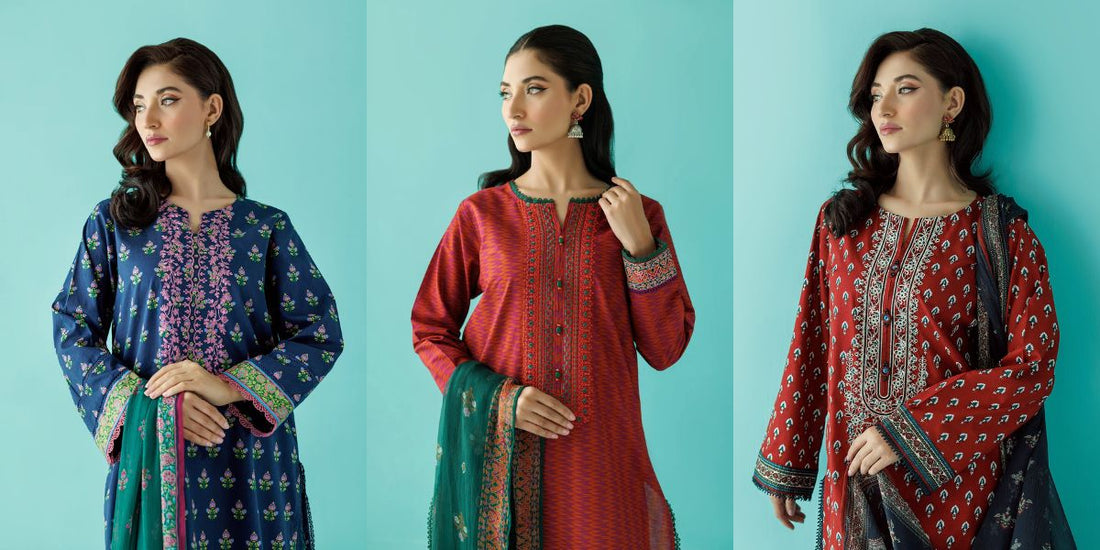 Buy Online Pakistani ladies lawn embroidery dresses