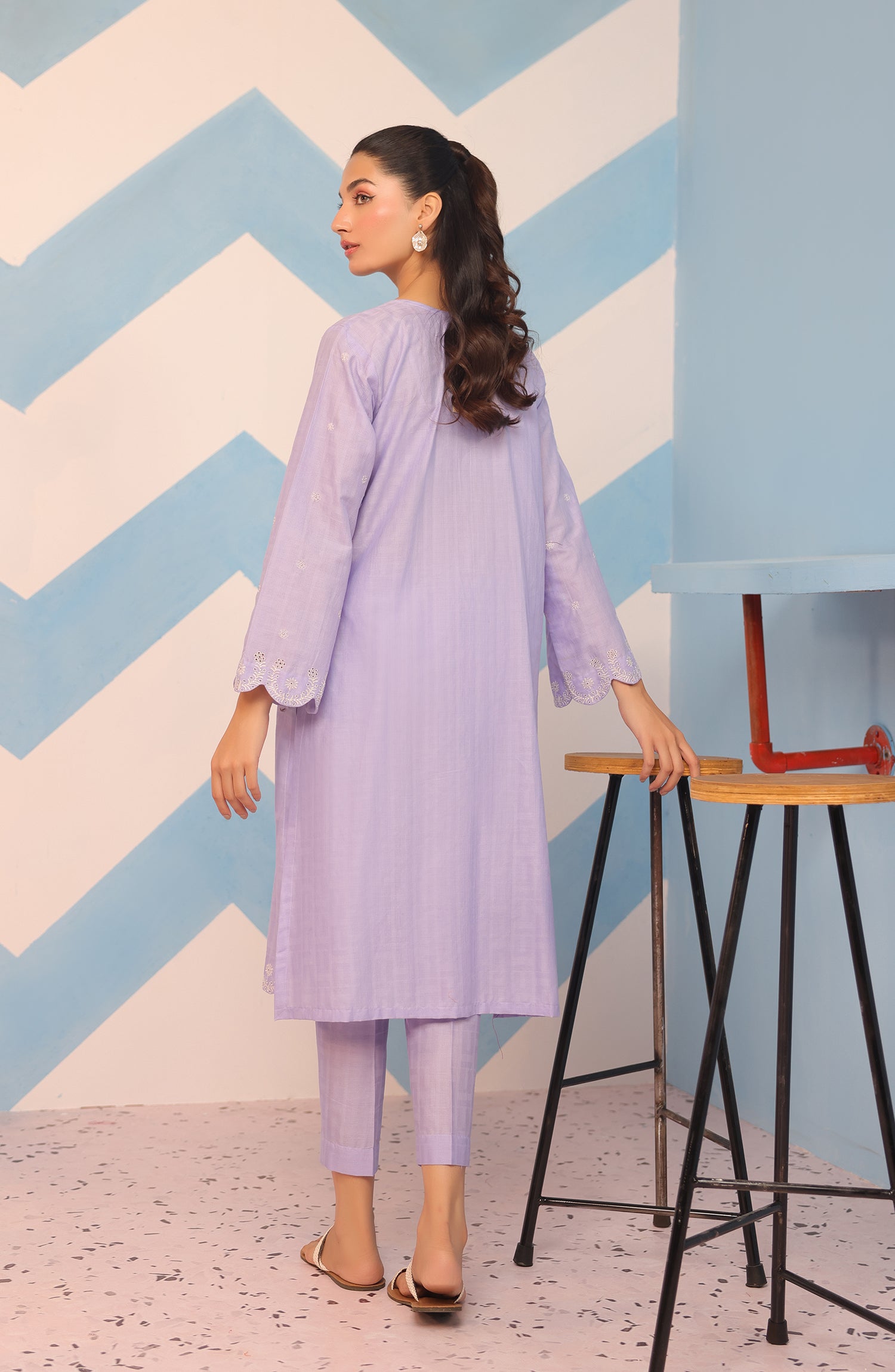 WRHJ23W-2025 JACQUARD Women READY TO WEAR SHIRT PANTS