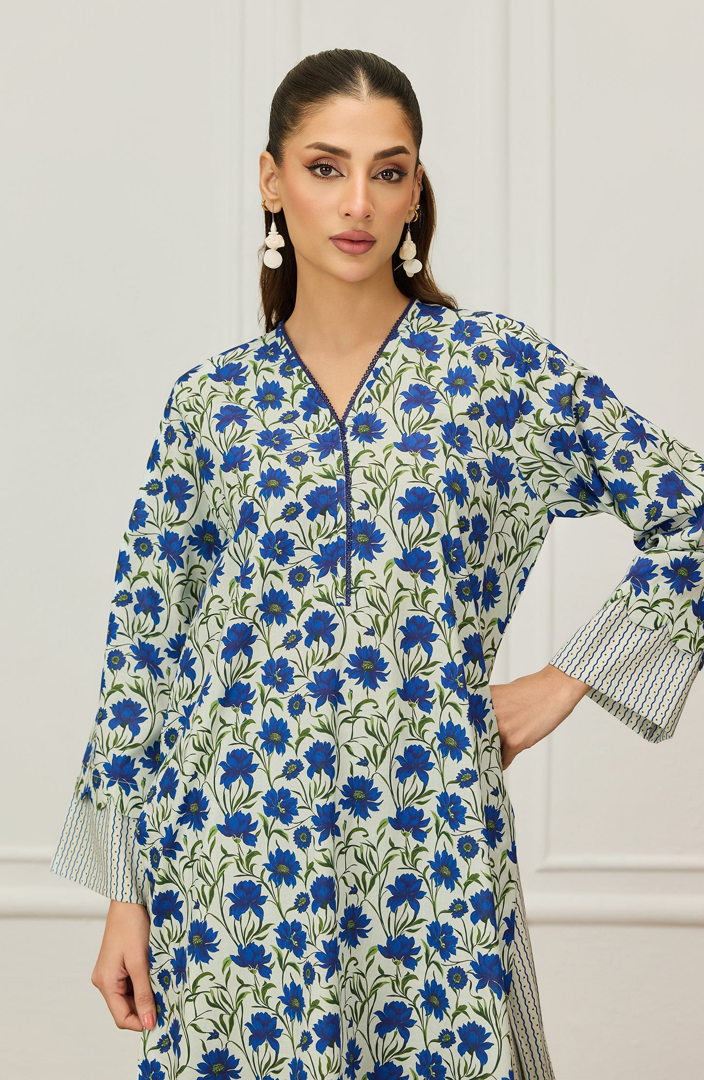 Stitched | 2 Piece | Printed | Lawn Shirt | WRCV25S-2039/S BEIGE