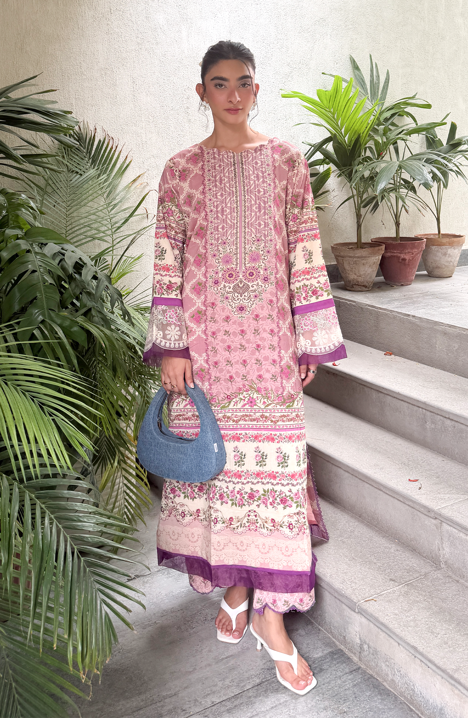 Stitched | 2 Piece | Printed | Lurex Jacquard Shirt | WRHL26S-2002/S PINK