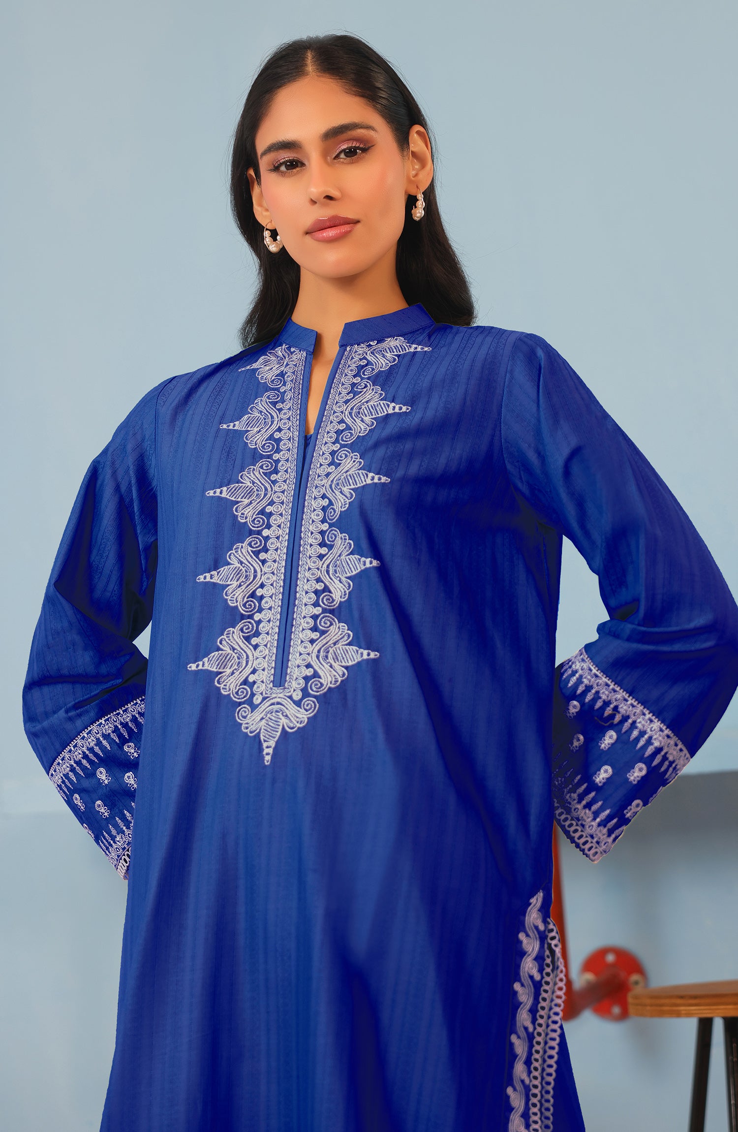 WRHJ23W-2024 JACQUARD Women READY TO WEAR SHIRT PANTS