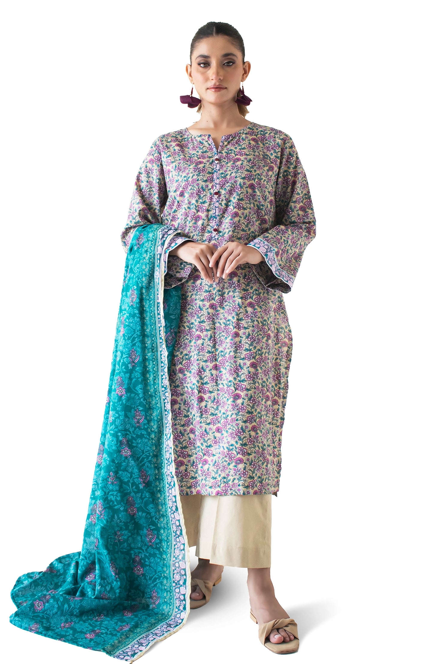 Stitched | 3 Piece | Printed Lawn | OTL-24-436