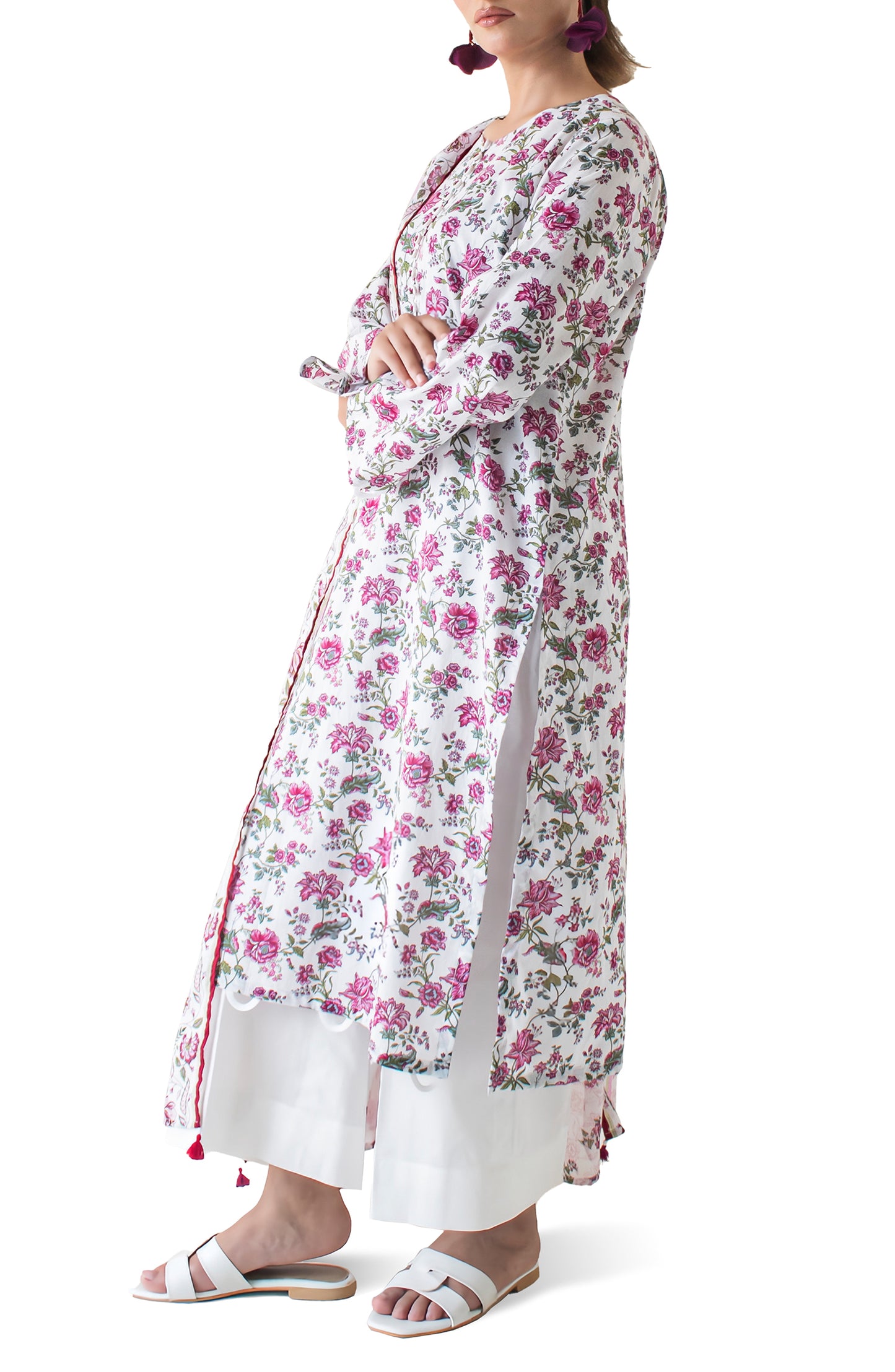 OTL-24-214/U LIGHT PINK LAWN Women UNSTITCHED SHIRT DUPATTA PANTS