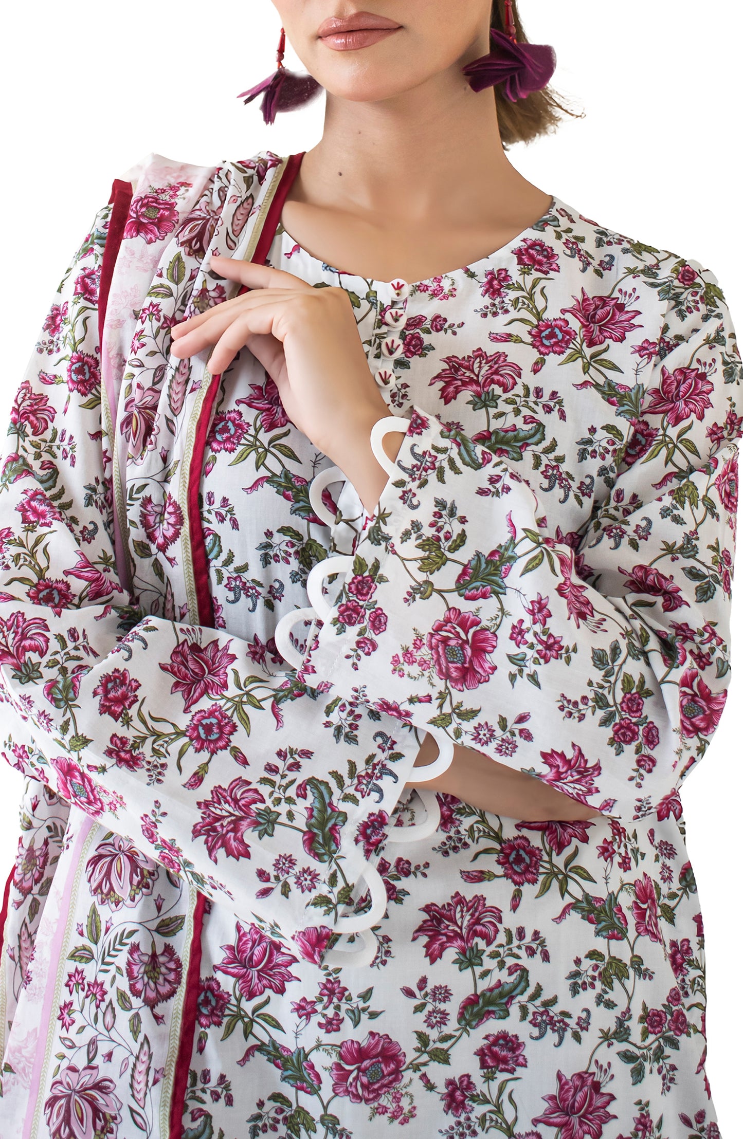 OTL-24-214/U LIGHT PINK LAWN Women UNSTITCHED SHIRT DUPATTA PANTS