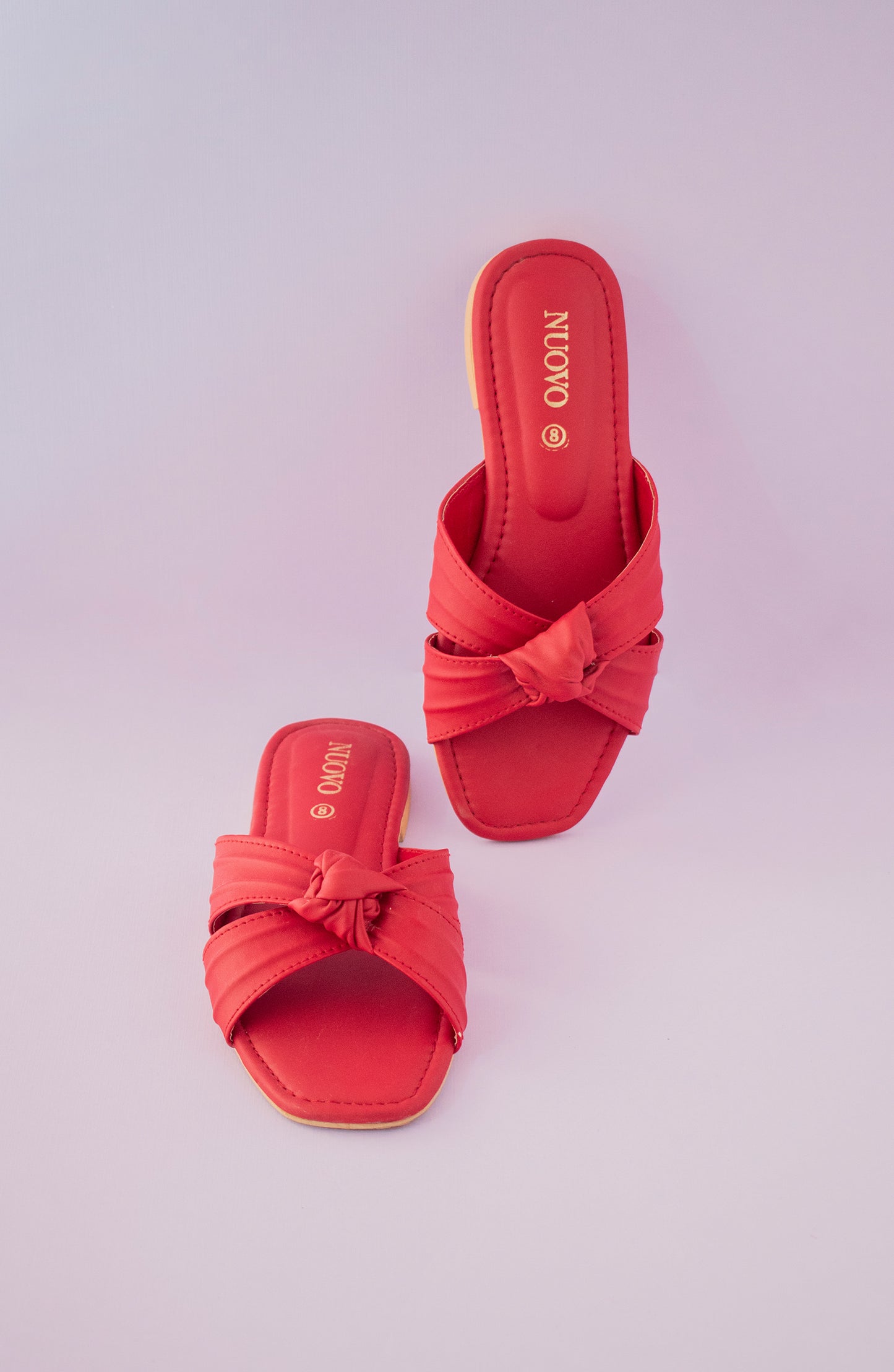 ORFS-101 RED MIX  FOOTWEAR FLAT SANDALS