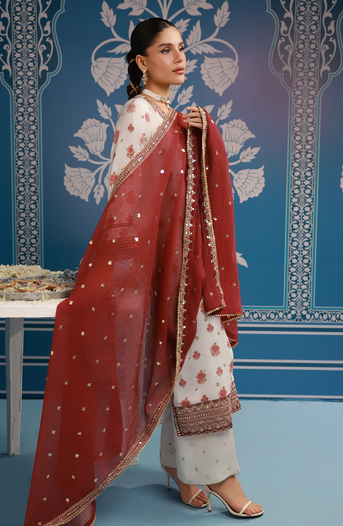 Stitched | 3 Piece | Embroidered | Raw Silk Shirt | WRC25S-3033/S BEIGE