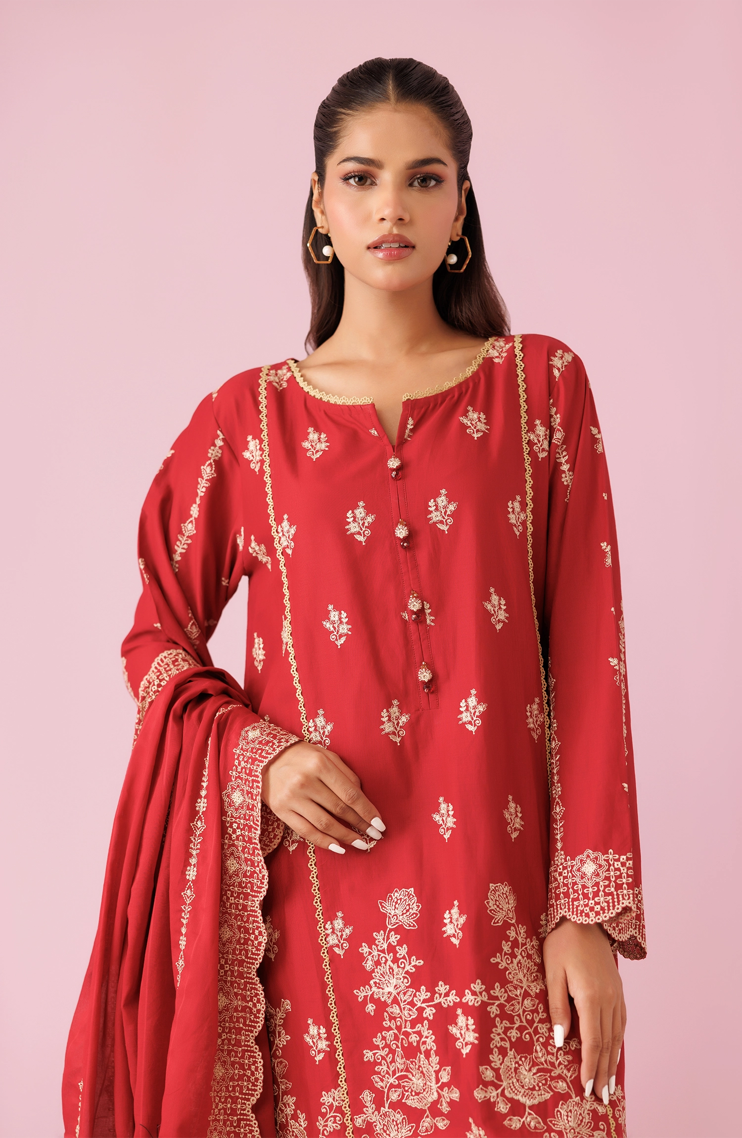 Stitched | 3 Piece | Chikankari | WRFC24S-3009