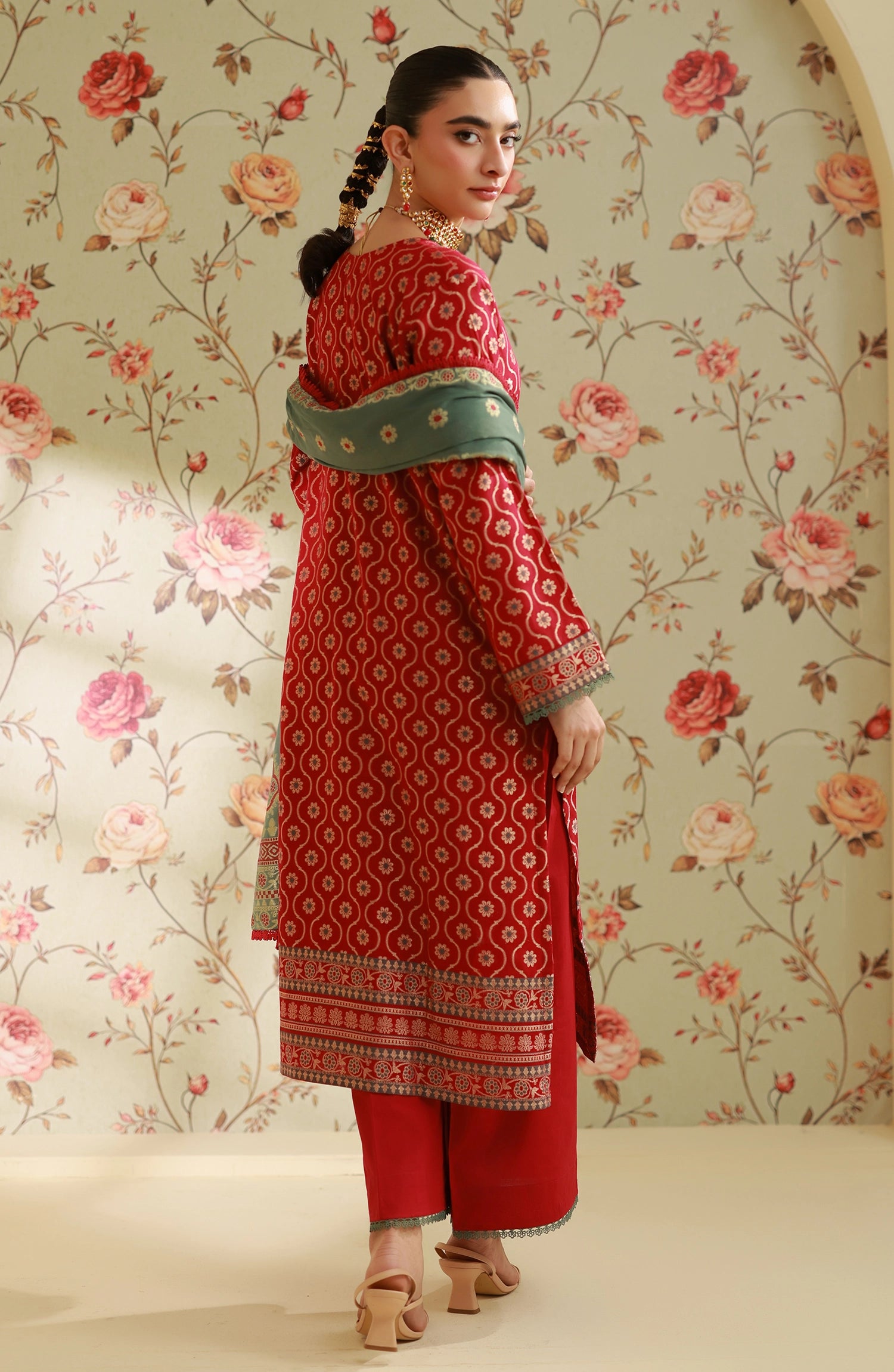 Unstitched | 3 Piece | Printed Lawn Jacquard | OTL-25-410