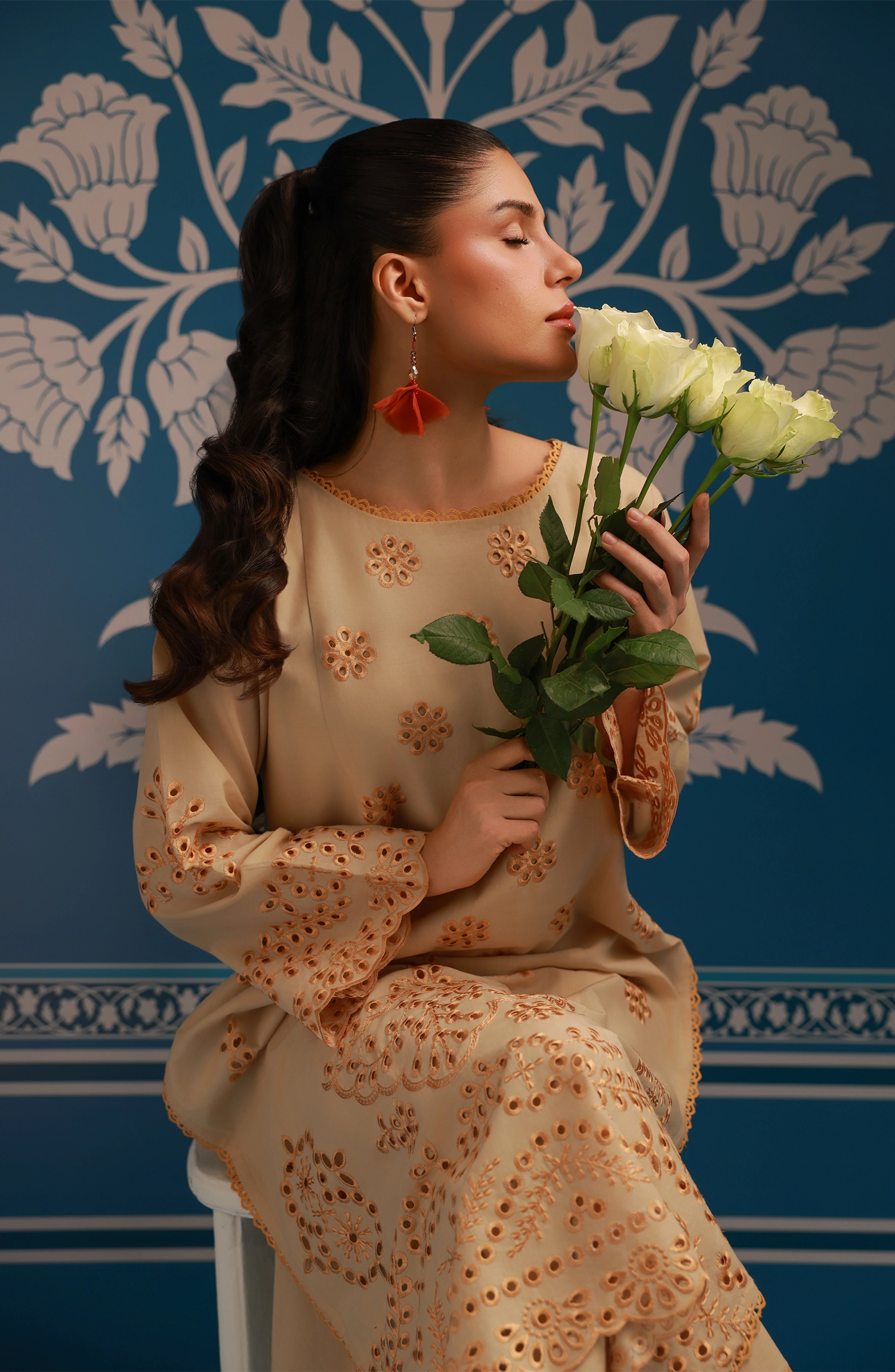 Stitched | 2 Piece | Embroidered | Lawn Shirt | WRHC25W-2001/S BEIGE