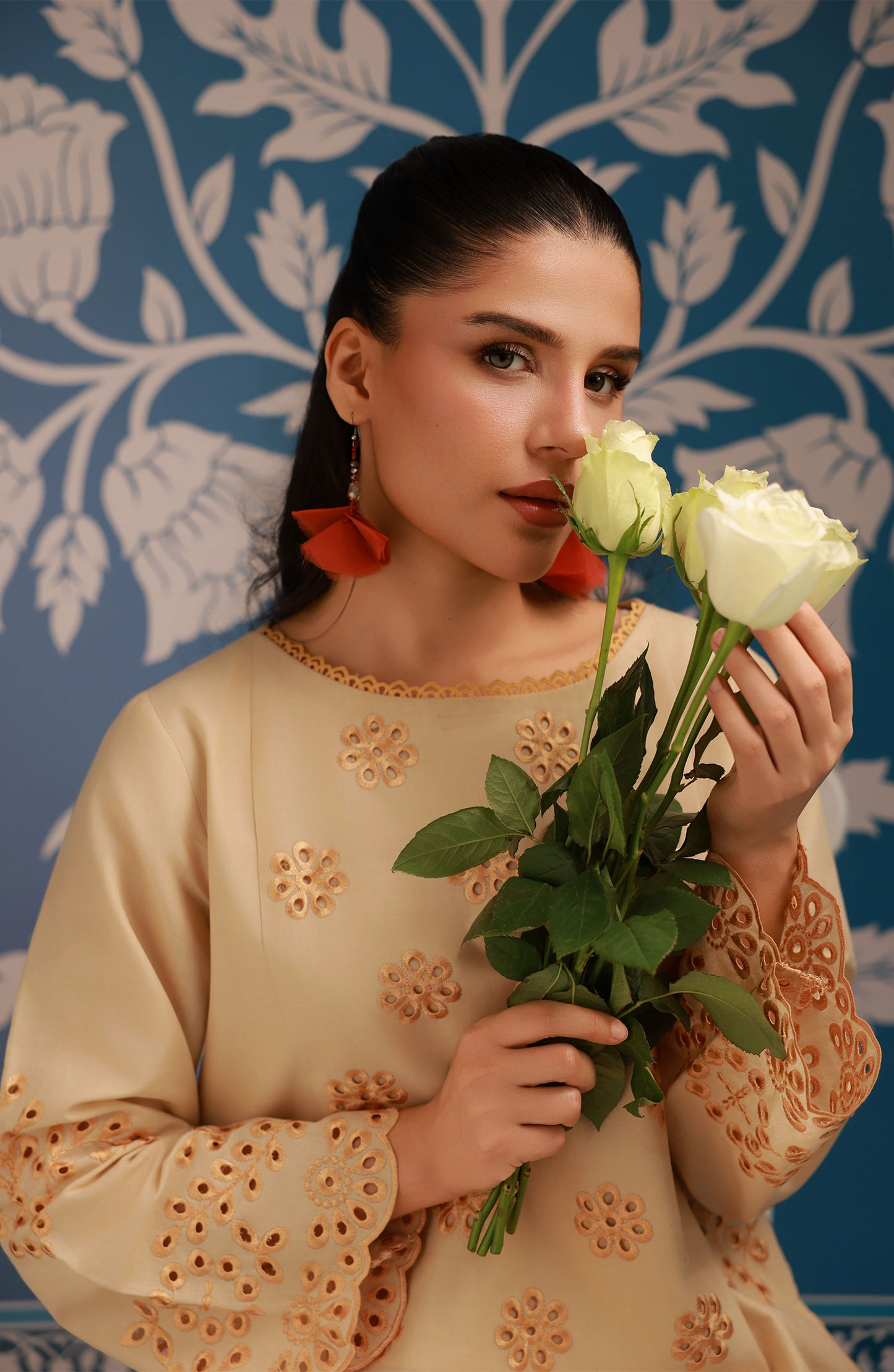 Stitched | 2 Piece | Embroidered | Lawn Shirt | WRHC25W-2001/S BEIGE
