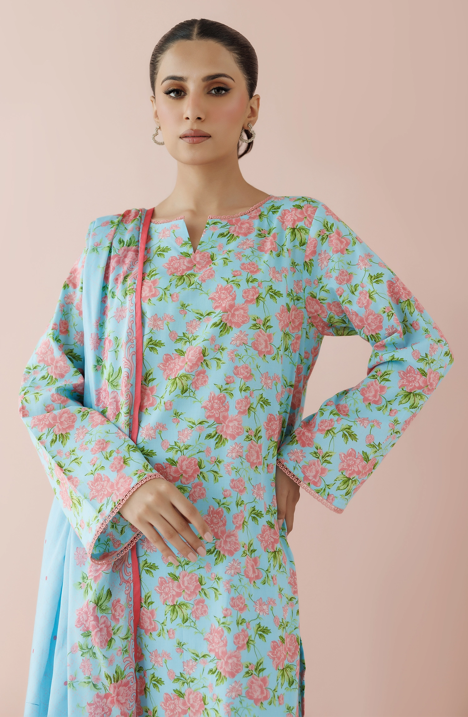 Stitched | 3 Piece | Printed Lawn | OTL-24-152