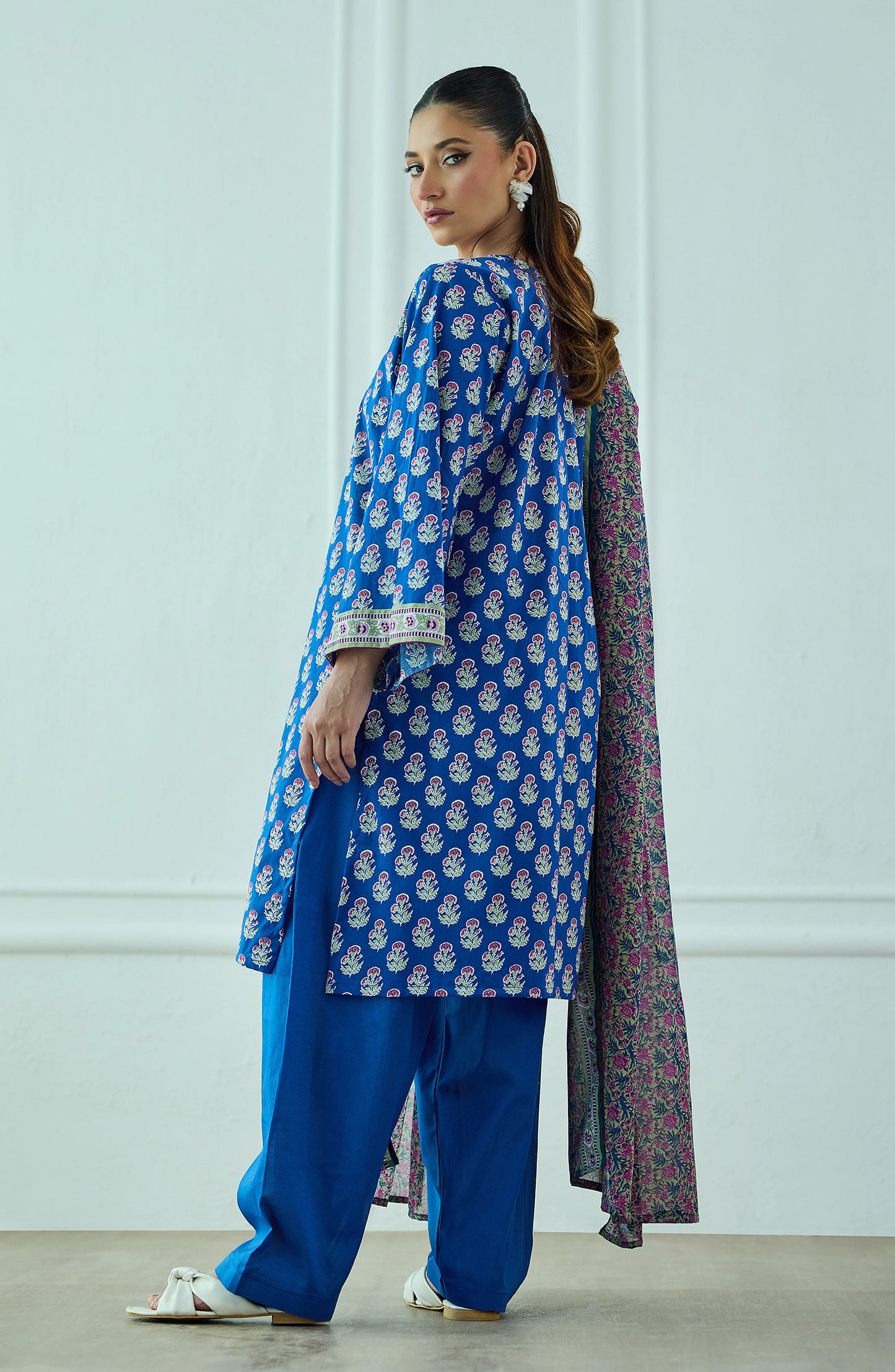 Unstitched | 3 Piece | Printed | Lawn Shirt | OTL-20405/U BLUE