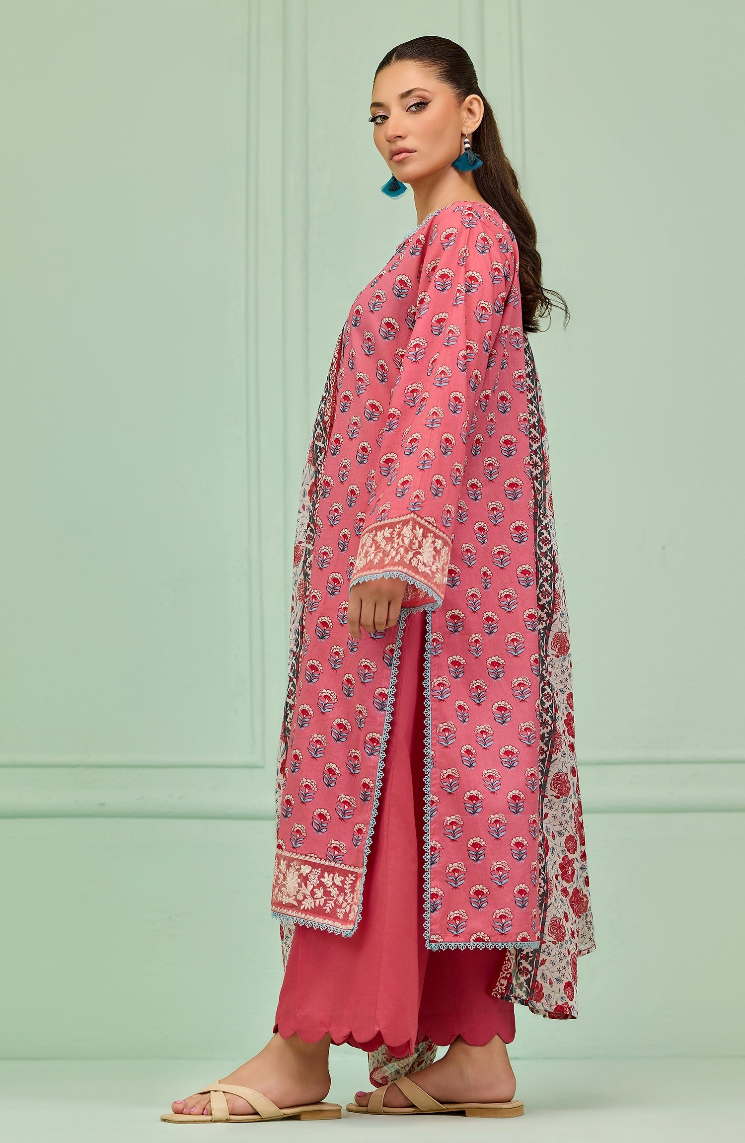 Unstitched | 3 Piece | Printed | Lawn Shirt | OTL-20146/U PINK