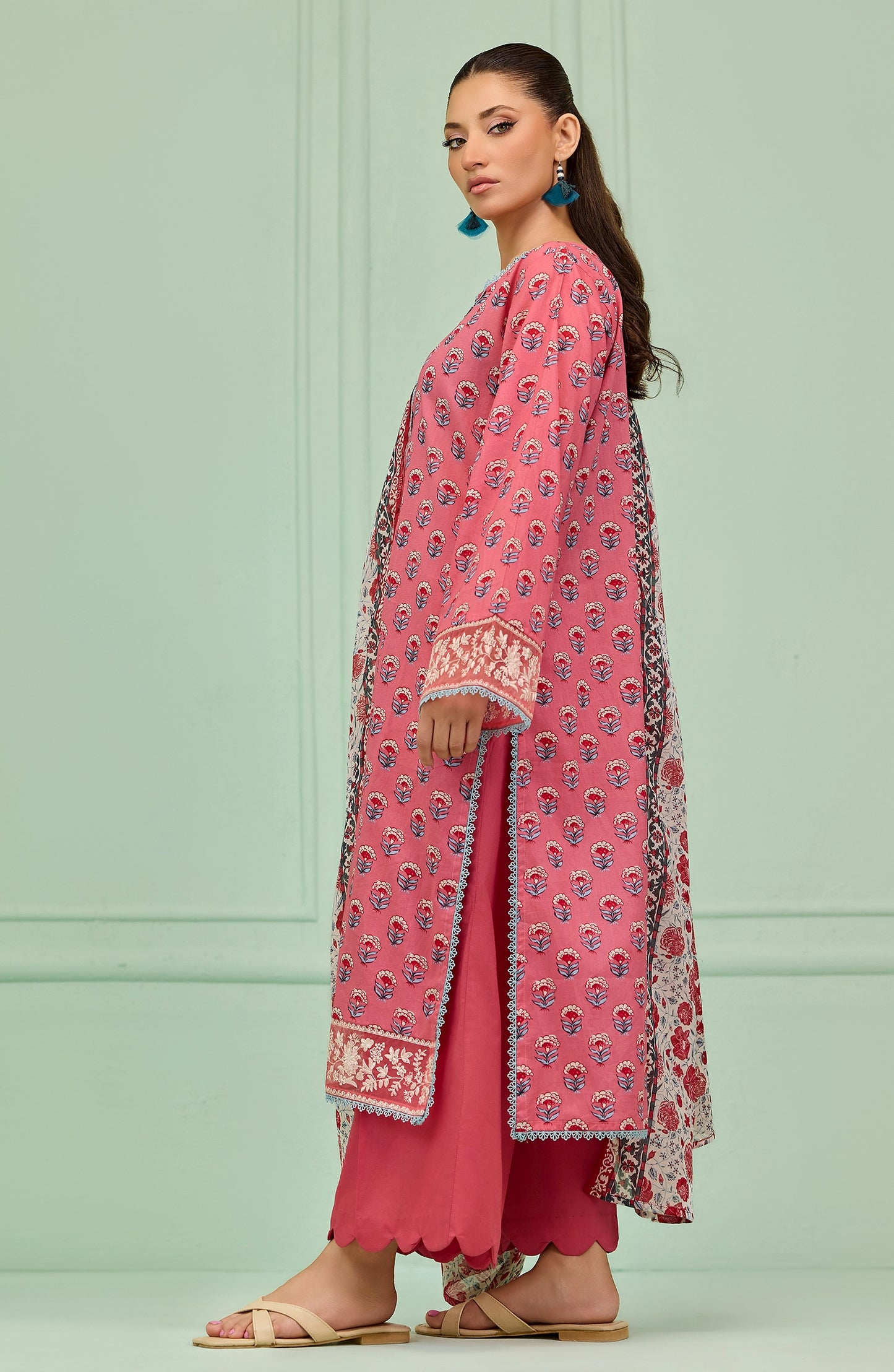 Unstitched | 3 Piece | Printed | Lawn Shirt | OTL-20146/U PINK