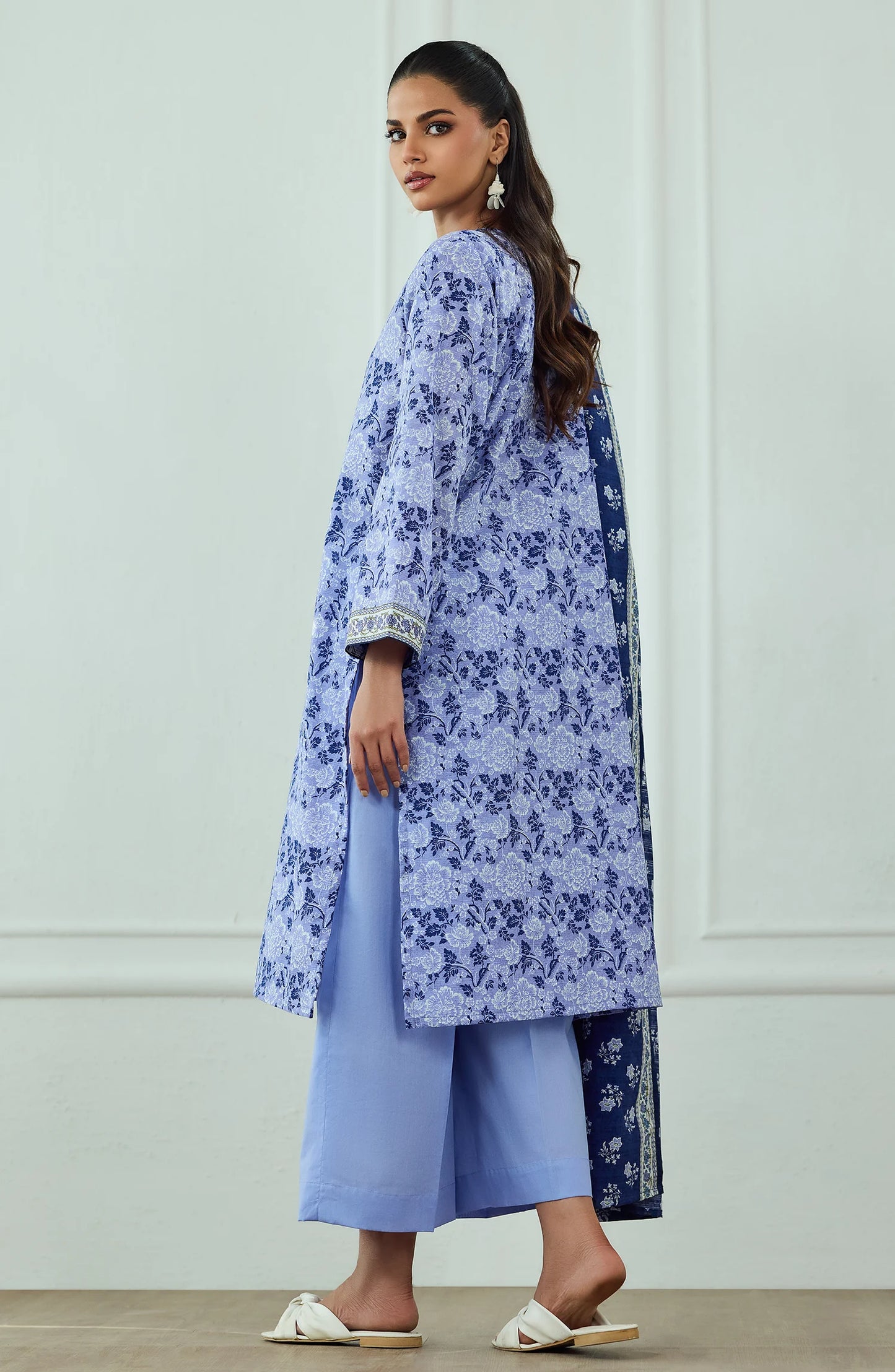 Unstitched | 3 Piece | Printed | Lawn Shirt | OTL-25-574/U BLUE