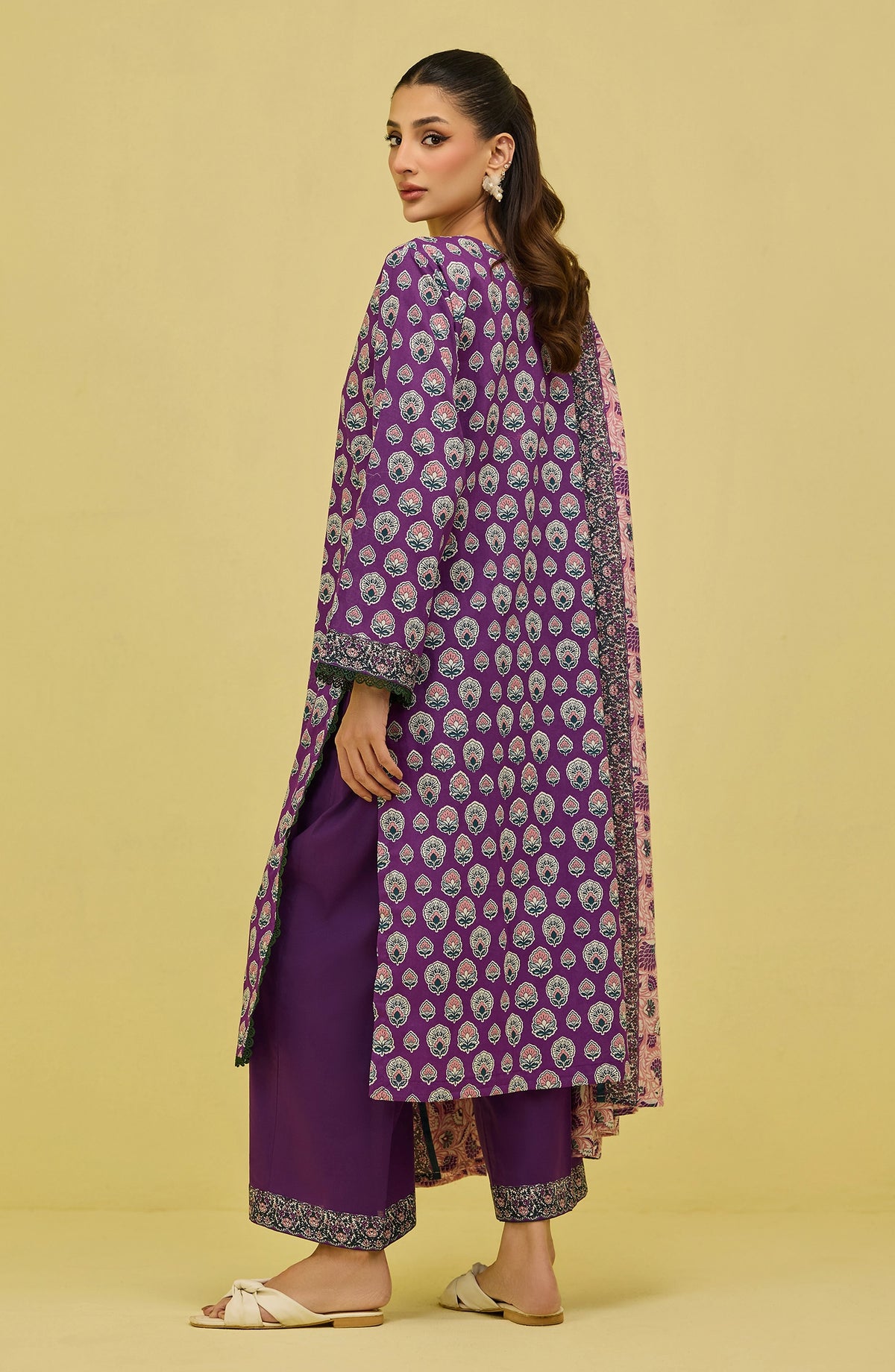 Unstitched | 3 Piece | Printed | Lawn Shirt | OTL-20856/U PURPLE