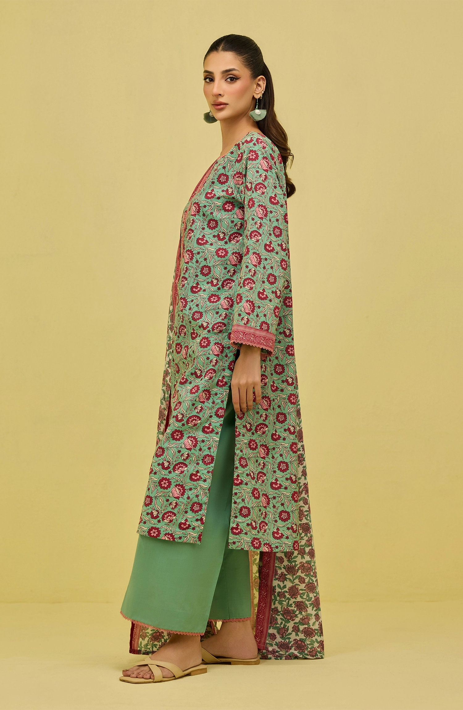 OTL-20576/S GREEN LAWN Women READY TO WEAR SHIRT DUPATTA PANTS
