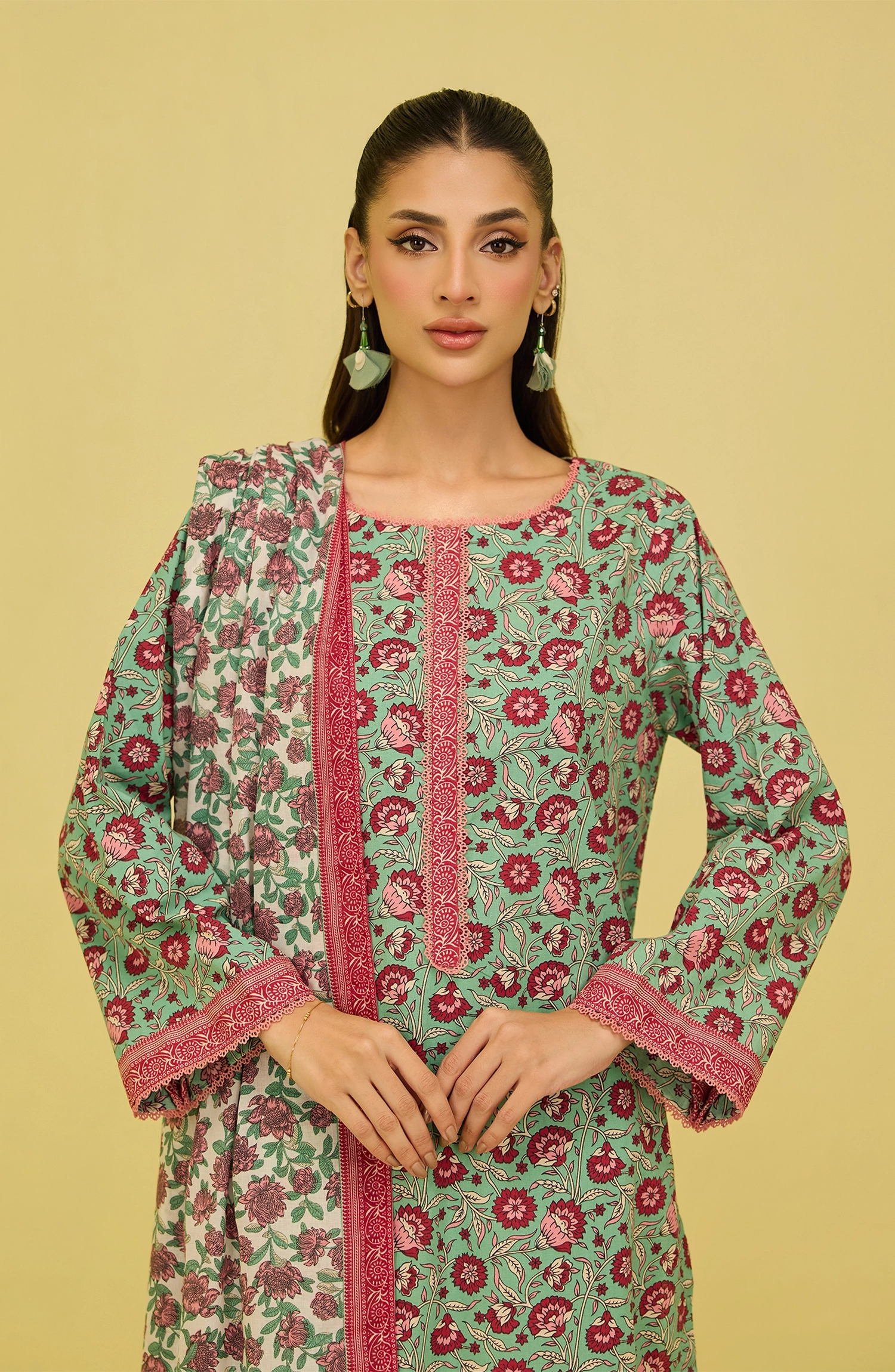 OTL-20576/S GREEN LAWN Women READY TO WEAR SHIRT DUPATTA PANTS
