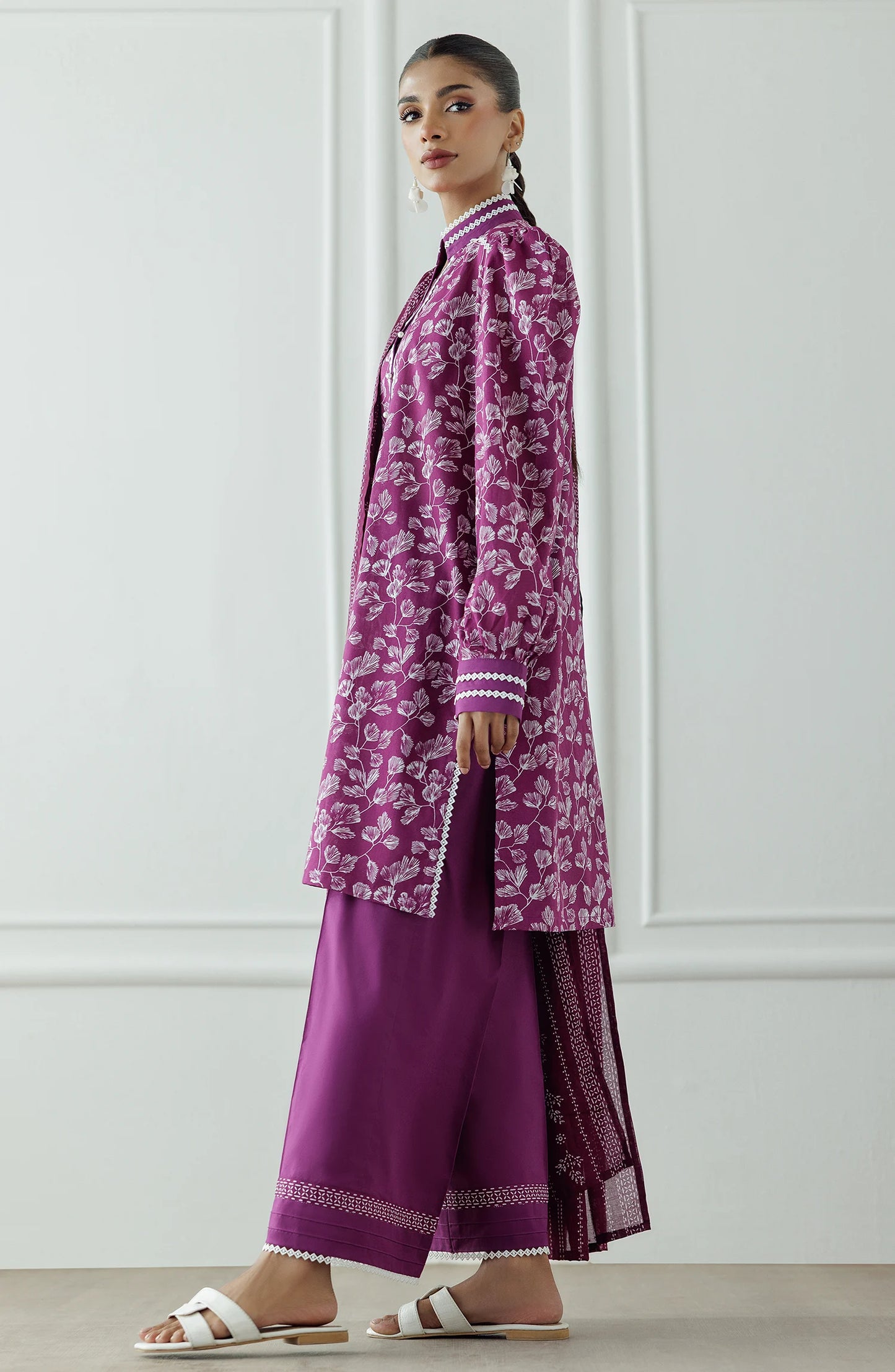 Unstitched | 3 Piece | Printed | Lawn Shirt | OTL-20815/U MAGENTA