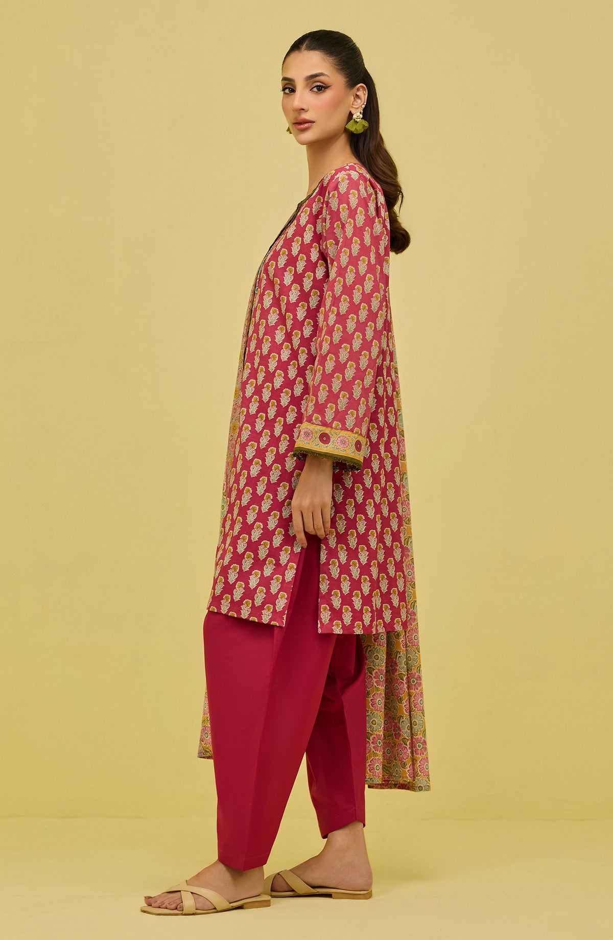 Unstitched | 3 Piece | Printed | Lawn Shirt | OTL-20876/U PINK