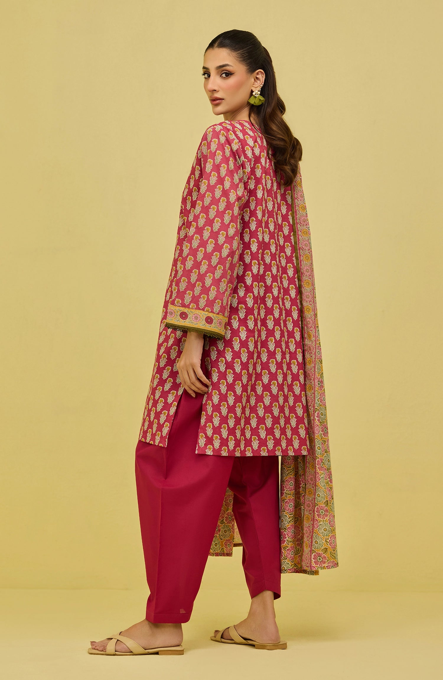 Unstitched | 3 Piece | Printed | Lawn Shirt | OTL-20876/U PINK