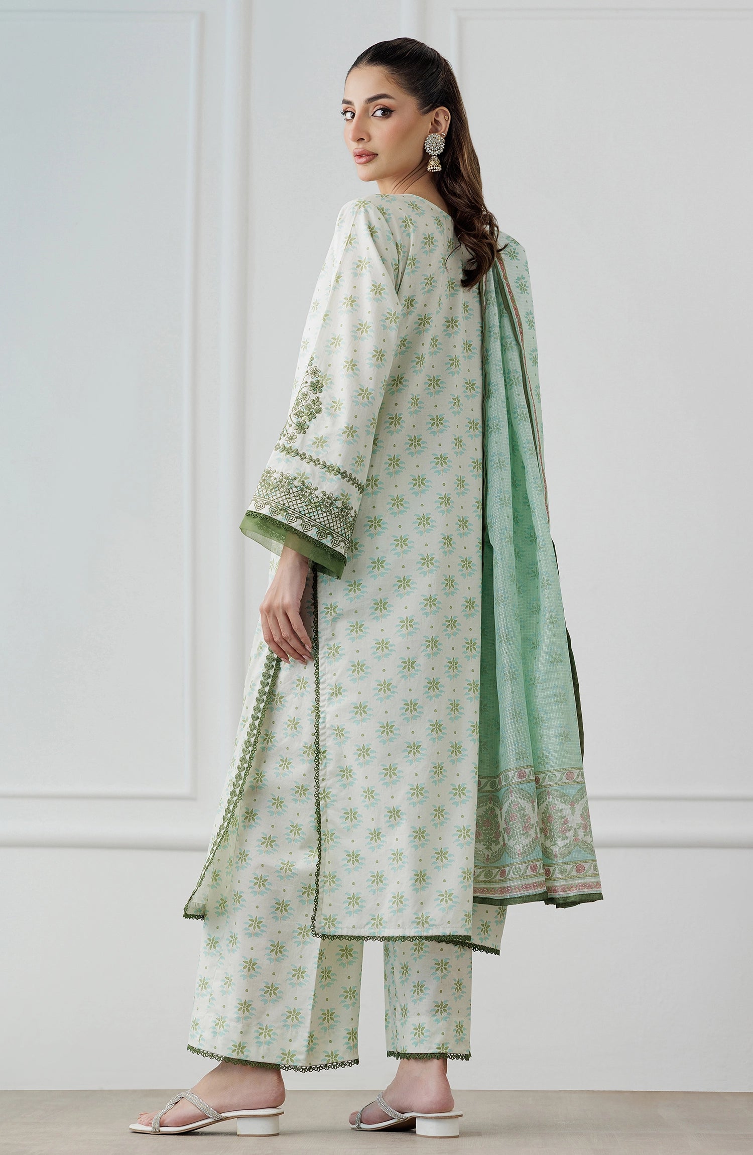 Stitched | 3 Piece | Embroidered | LAWN SHIRT | WRHC25S-3002/S BEIGE