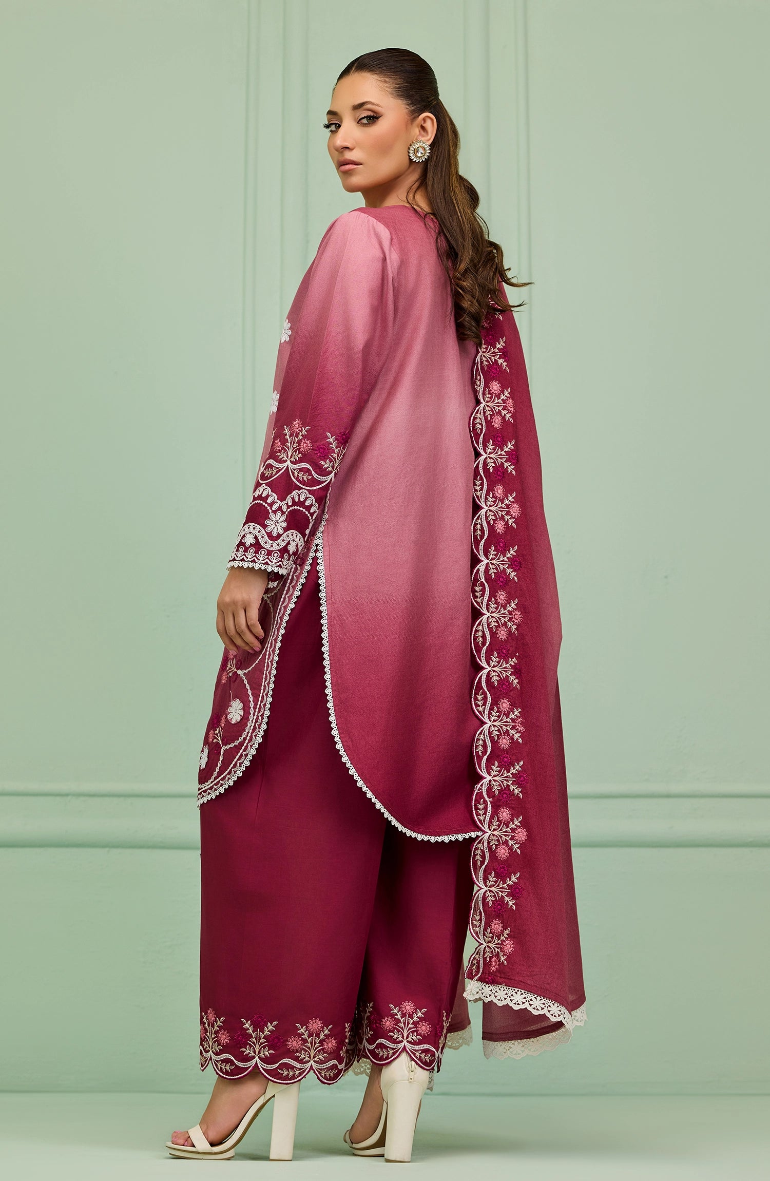 Stitched | 3 Piece | Embroidered | Lawn Shirt | WRHC26S-3003/S PINK