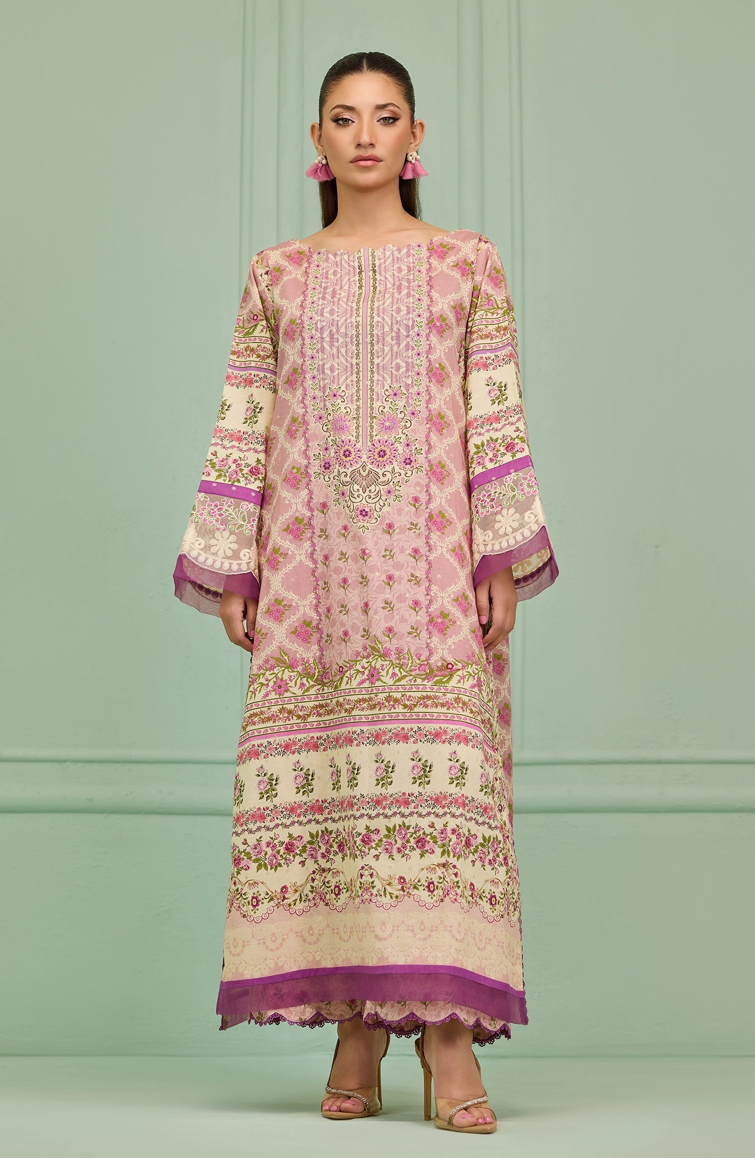 Stitched | 2 Piece | Printed | Lurex Jacquard Shirt | WRHL26S-2002/S PINK