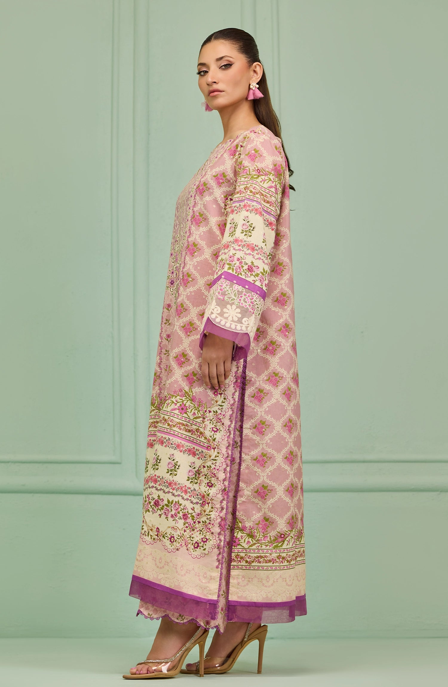 Stitched | 2 Piece | Printed | Lurex Jacquard Shirt | WRHL26S-2002/S PINK