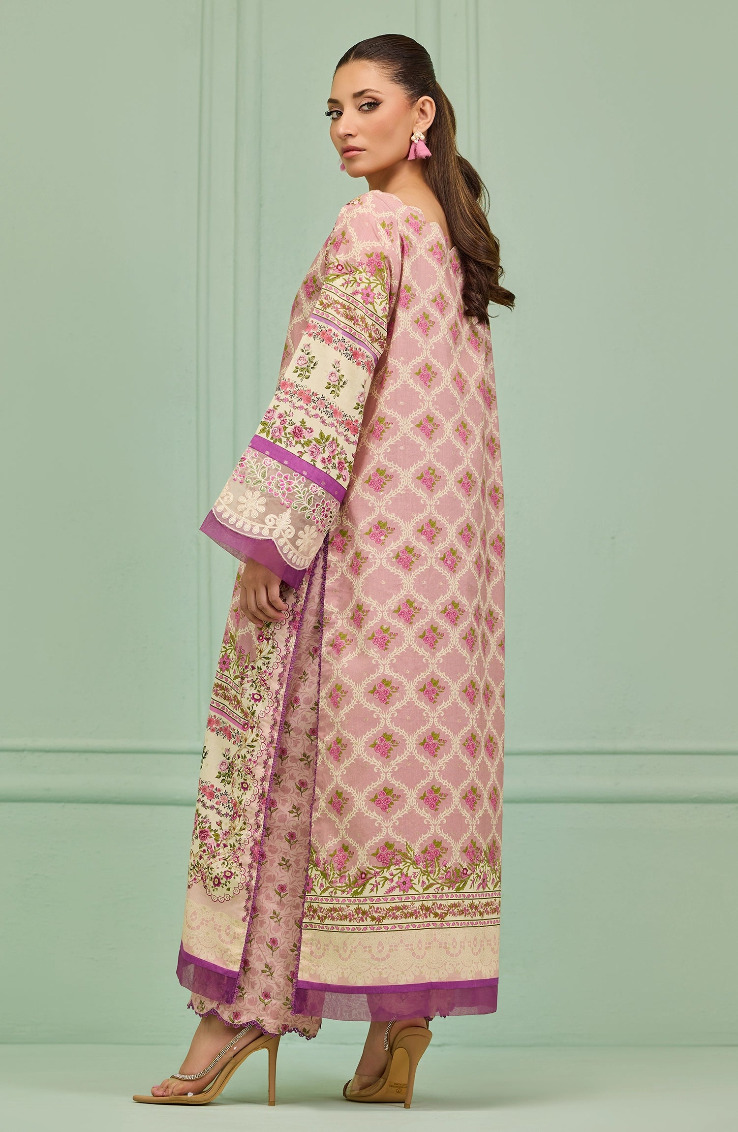 Stitched | 2 Piece | Printed | Lurex Jacquard Shirt | WRHL26S-2002/S PINK