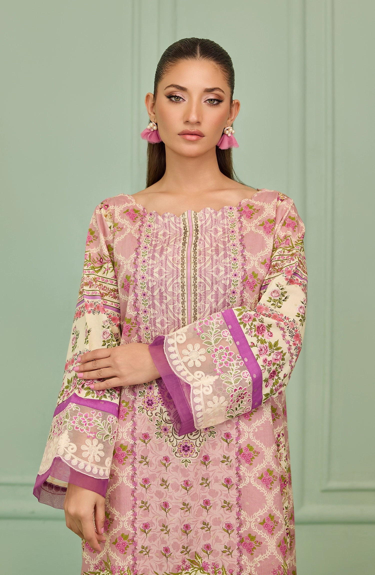 Stitched | 2 Piece | Printed | Lurex Jacquard Shirt | WRHL26S-2002/S PINK