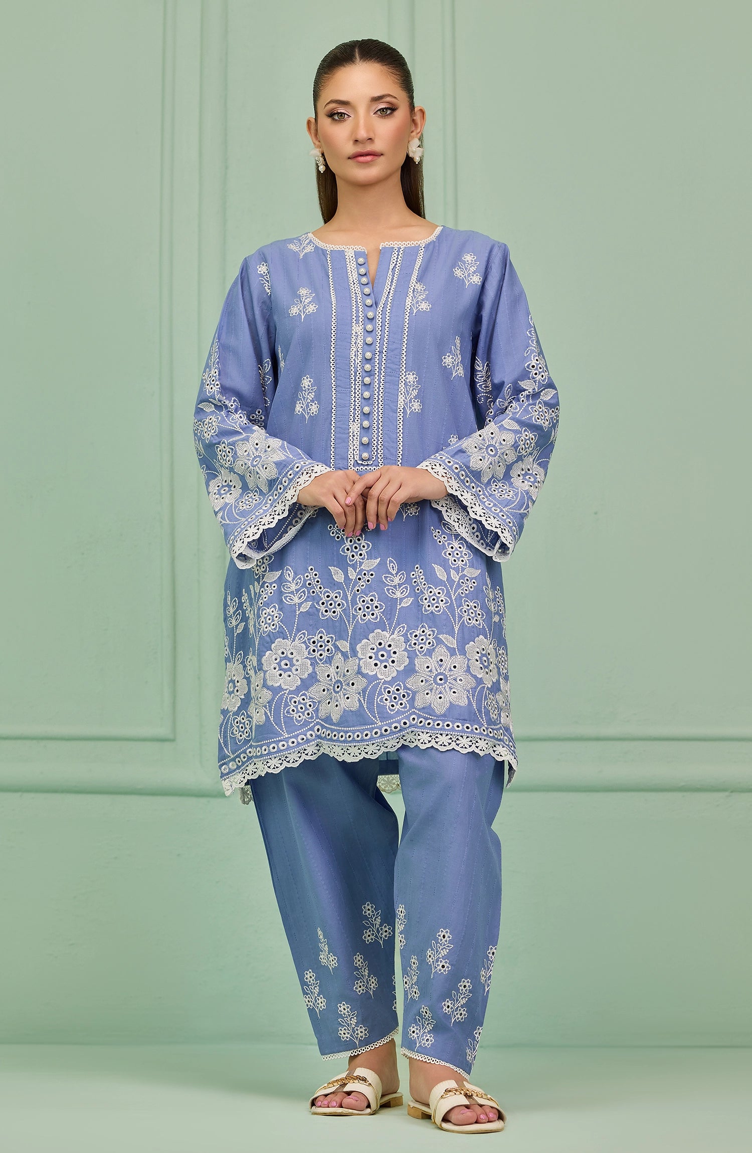 Stitched | 2 Piece | Embroidered | Jacquard Shirt | WRCJ26S-2012/S LIGHT BLUE