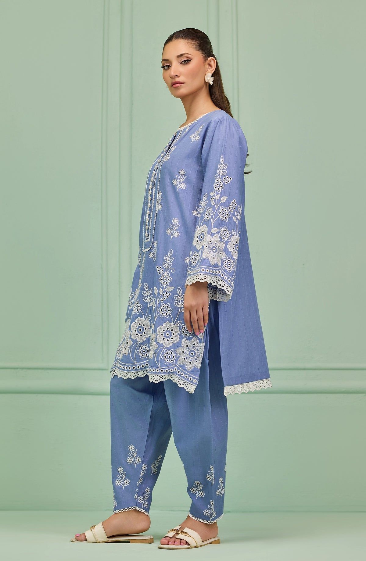 Stitched | 2 Piece | Embroidered | Jacquard Shirt | WRCJ26S-2012/S LIGHT BLUE