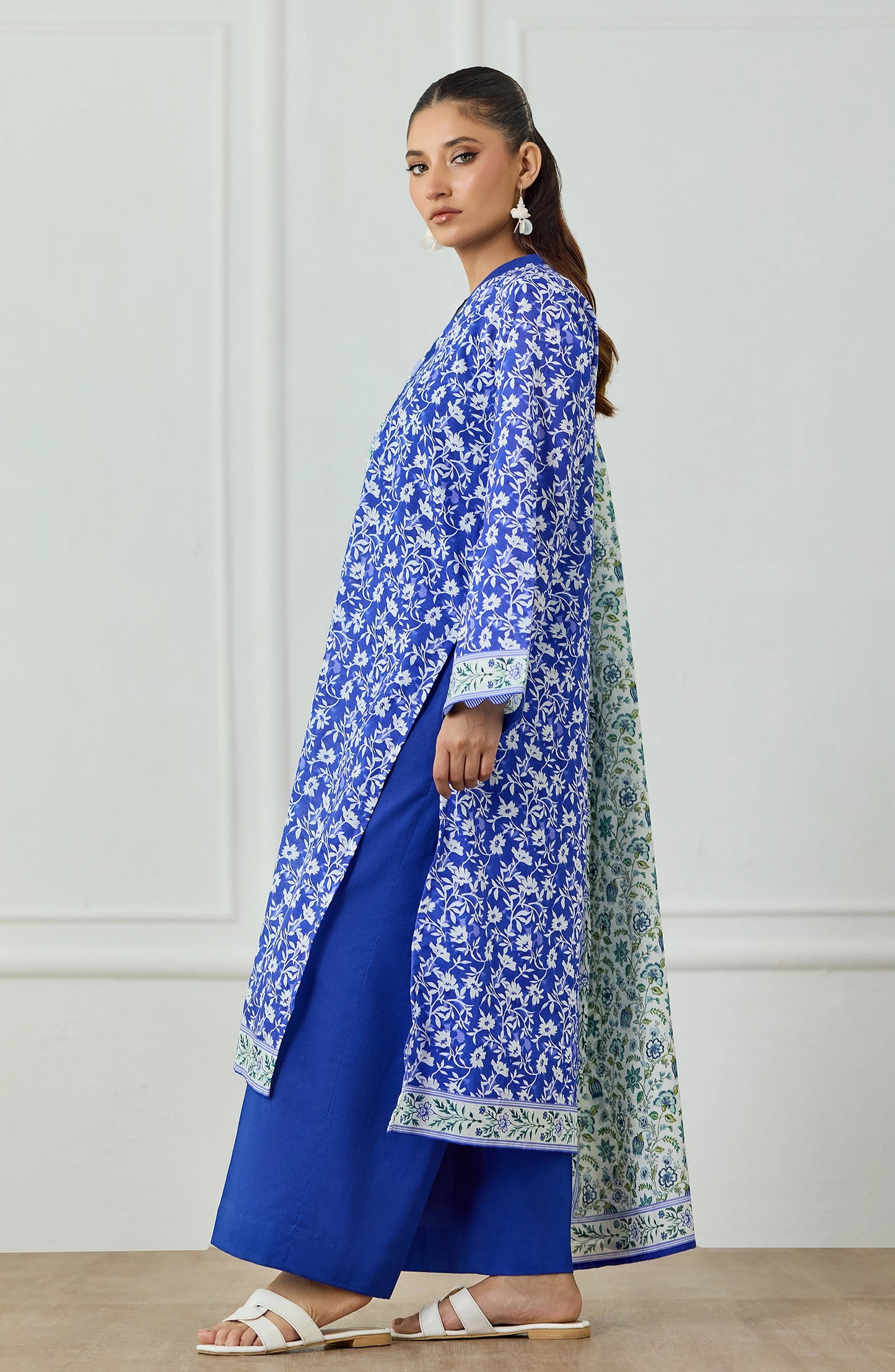 Unstitched | 3 Piece | Printed | Lawn Shirt | OTL-25-474/U BLUE