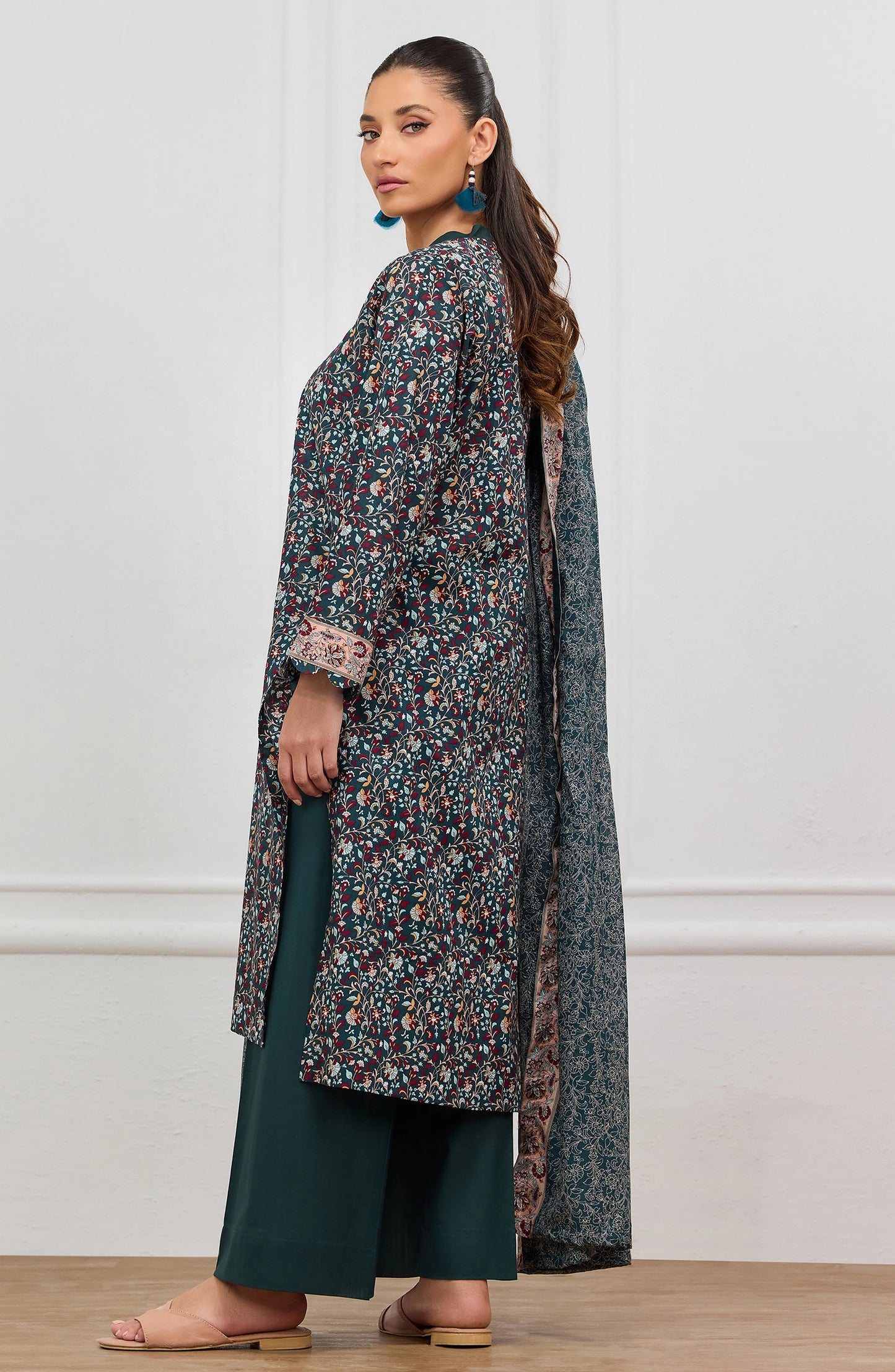 Stitched | 3 Piece | Printed | Lawn Shirt | OTL-20835/S GREEN