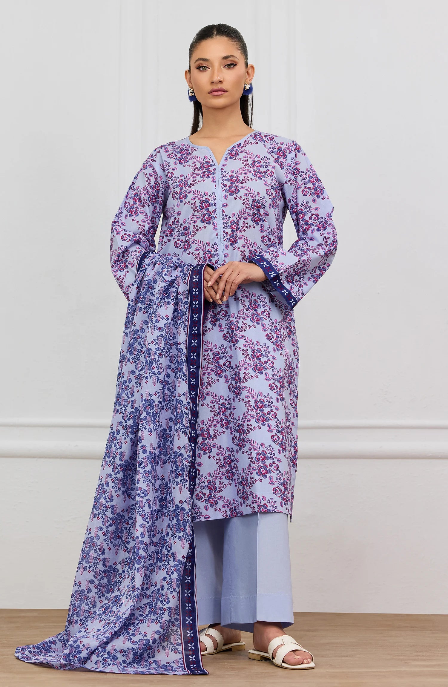 Stitched | 3 Piece | Printed | Lawn Shirt | OTL-20325/S LILAC