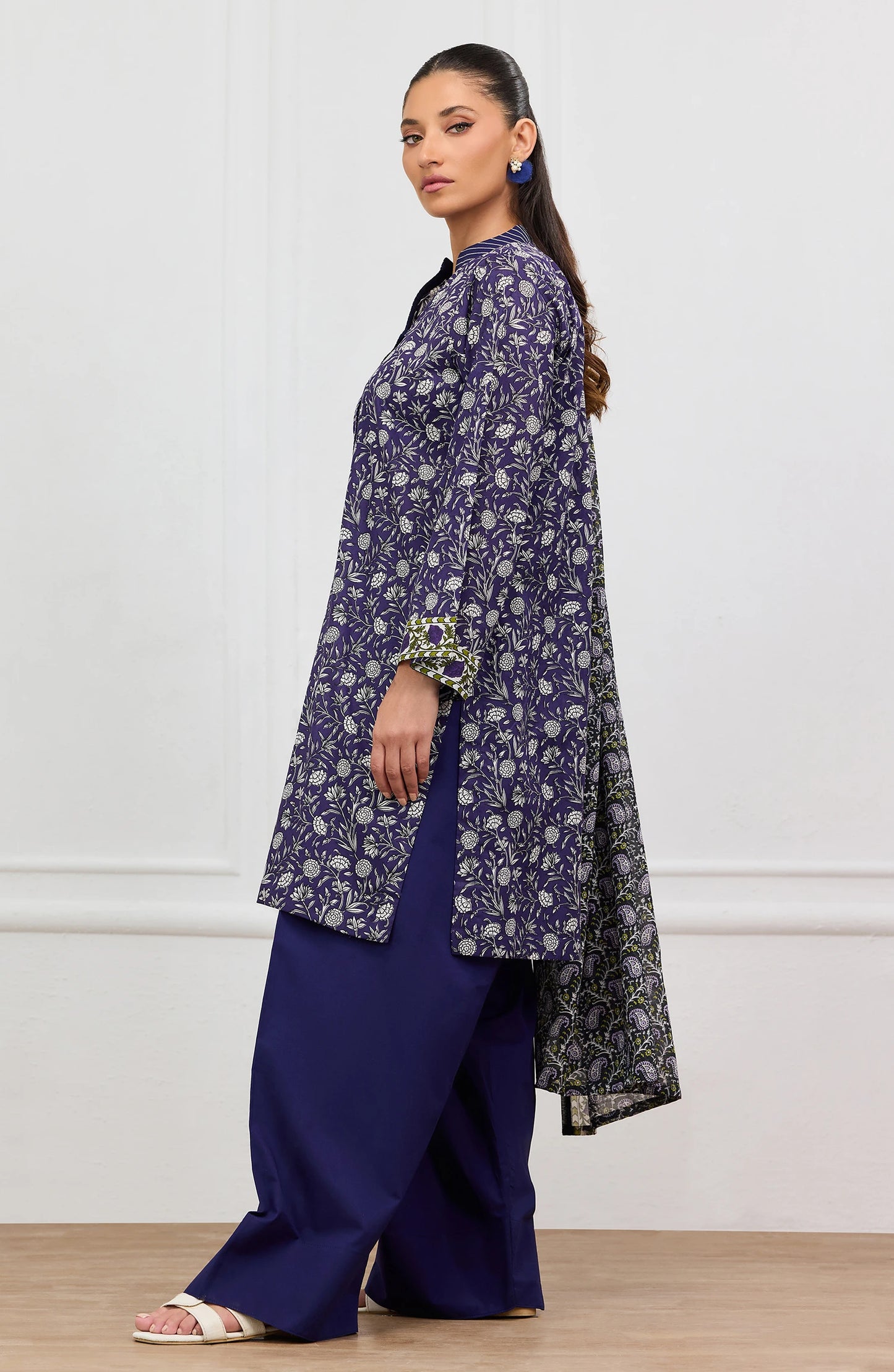 Stitched | 3 Piece | Printed | Lawn Shirt | OTL-20465/S PURPLE