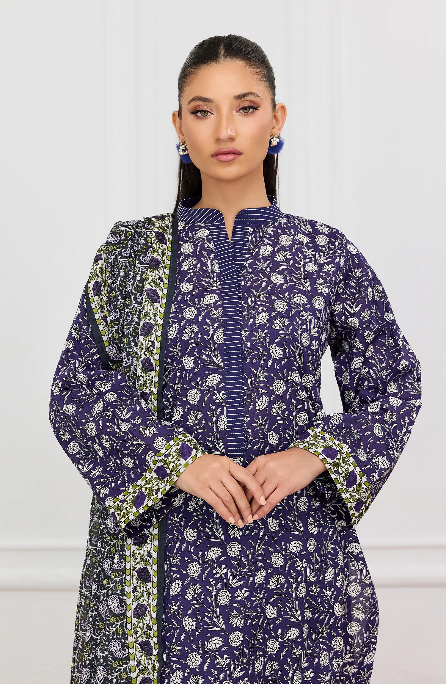 Stitched | 3 Piece | Printed | Lawn Shirt | OTL-20465/S PURPLE