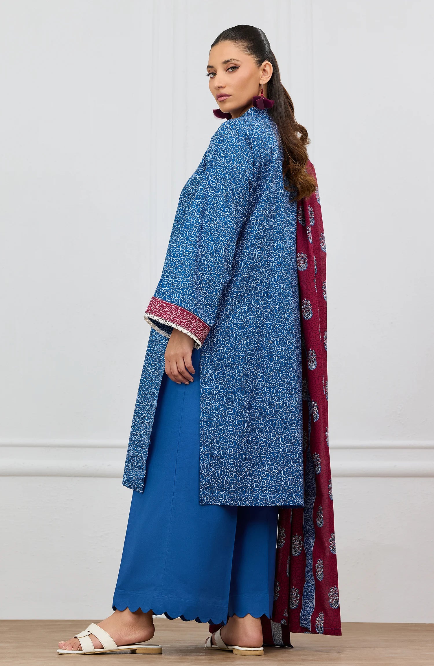 Stitched | 3 Piece | Printed | Lawn Shirt | OTL-20036/S BLUE