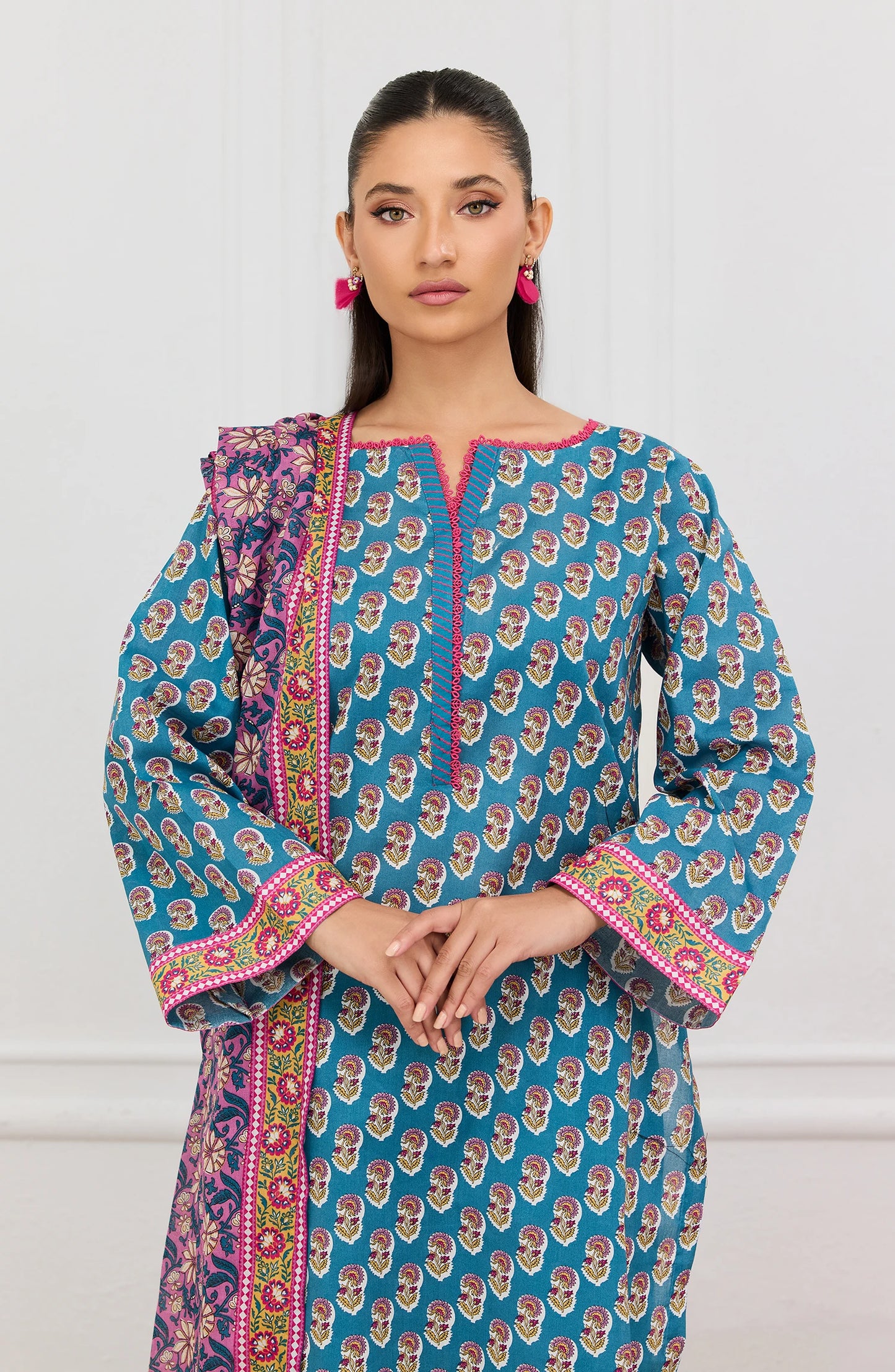 Stitched | 3 Piece | Printed | Lawn Shirt | OTL-20625/S TEAL