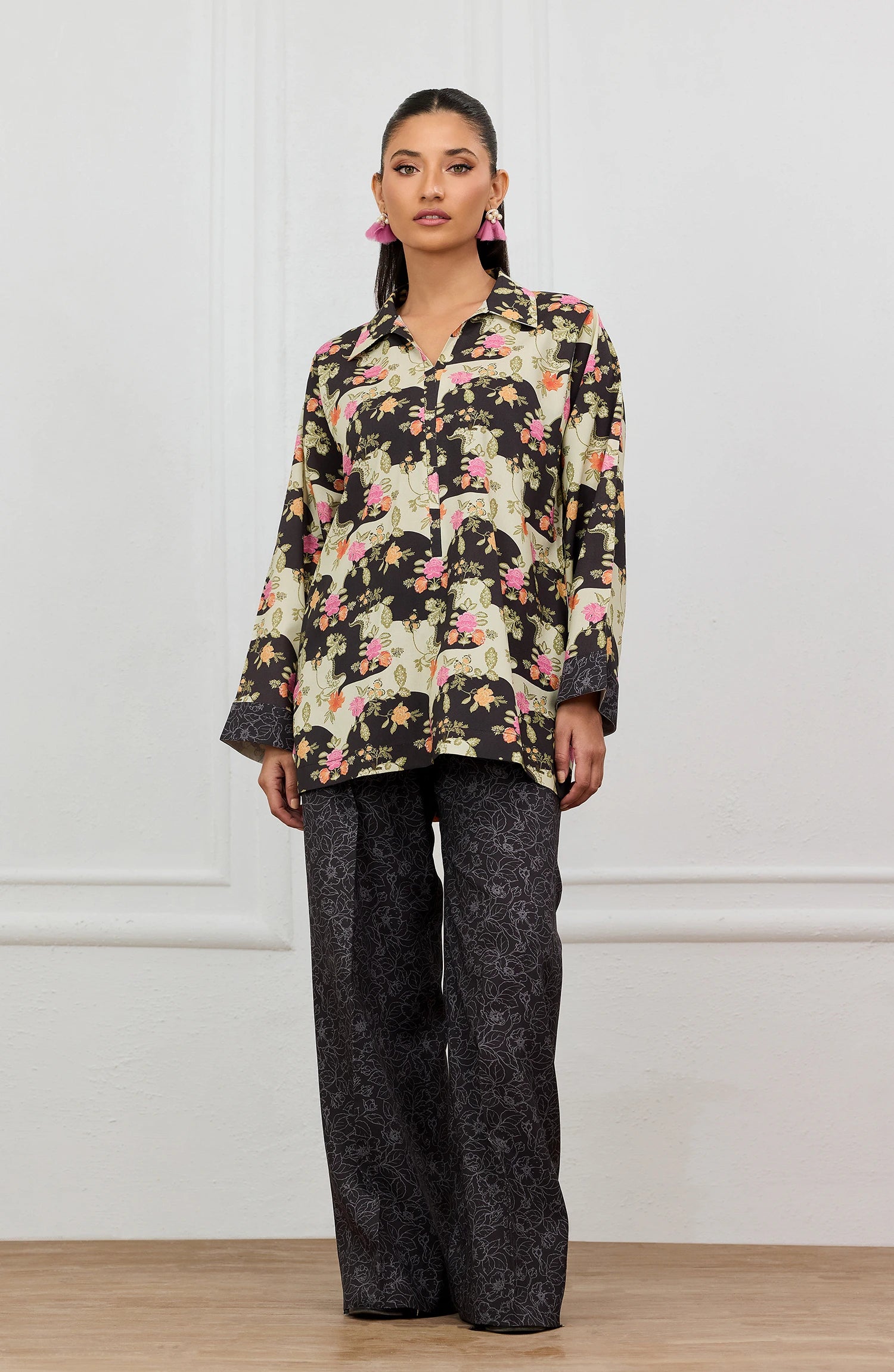 Stitched | 2 Piece | Printed | Lawn Shirt | WRCV25S-2040/S BLACK