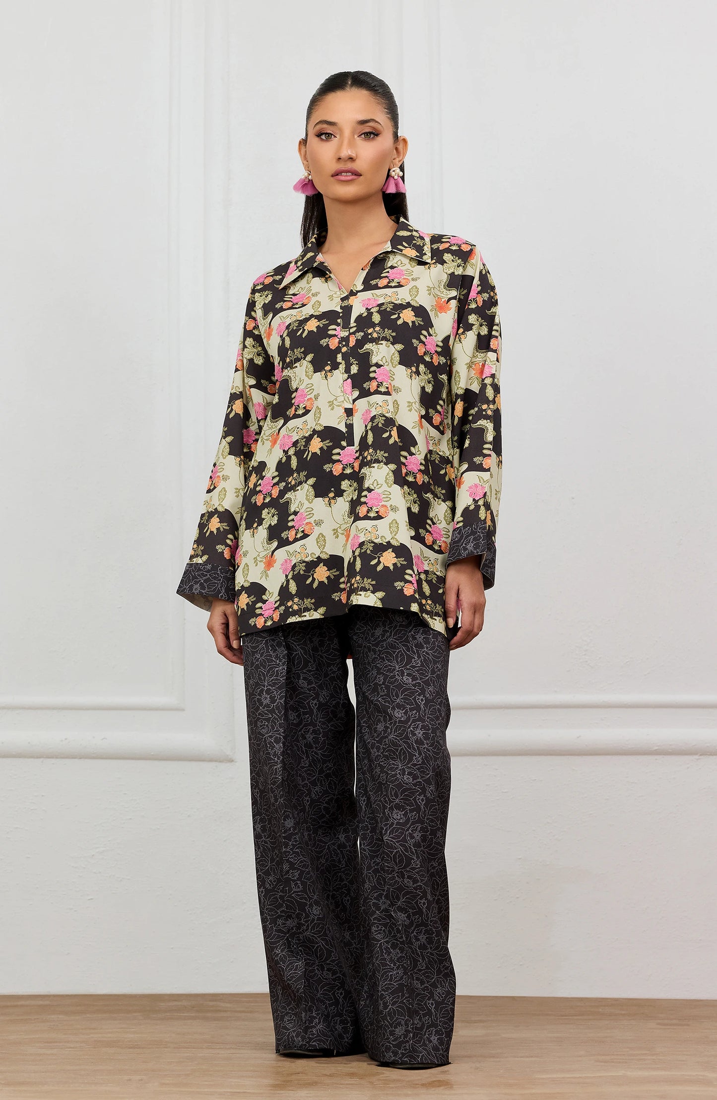Stitched | 2 Piece | Printed | Lawn Shirt | WRCV25S-2040/S BLACK
