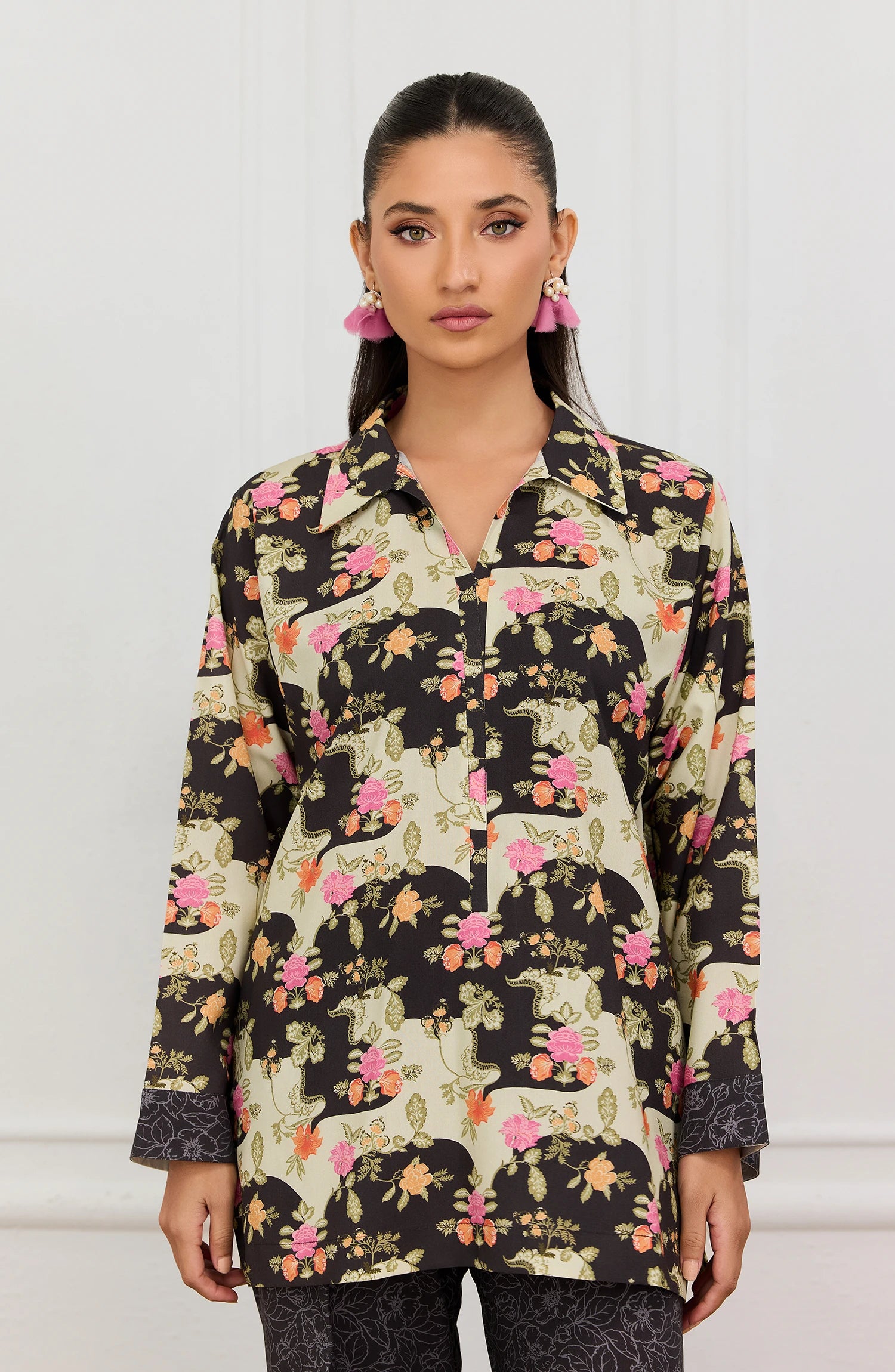 Stitched | 2 Piece | Printed | Lawn Shirt | WRCV25S-2040/S BLACK
