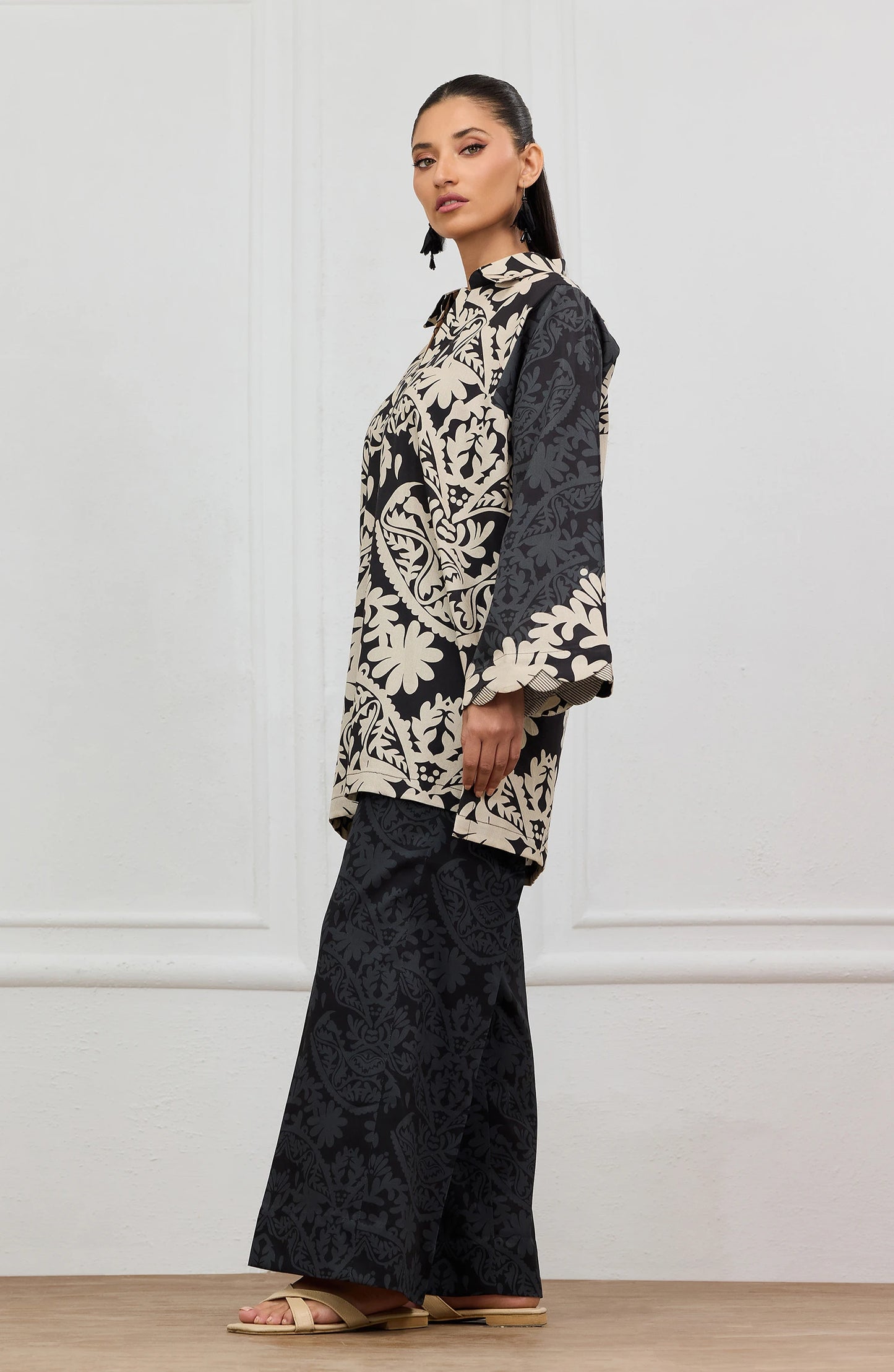 Stitched | 2 Piece | Printed | Cottel Shirt | WRCC25S-2010/S BLACK