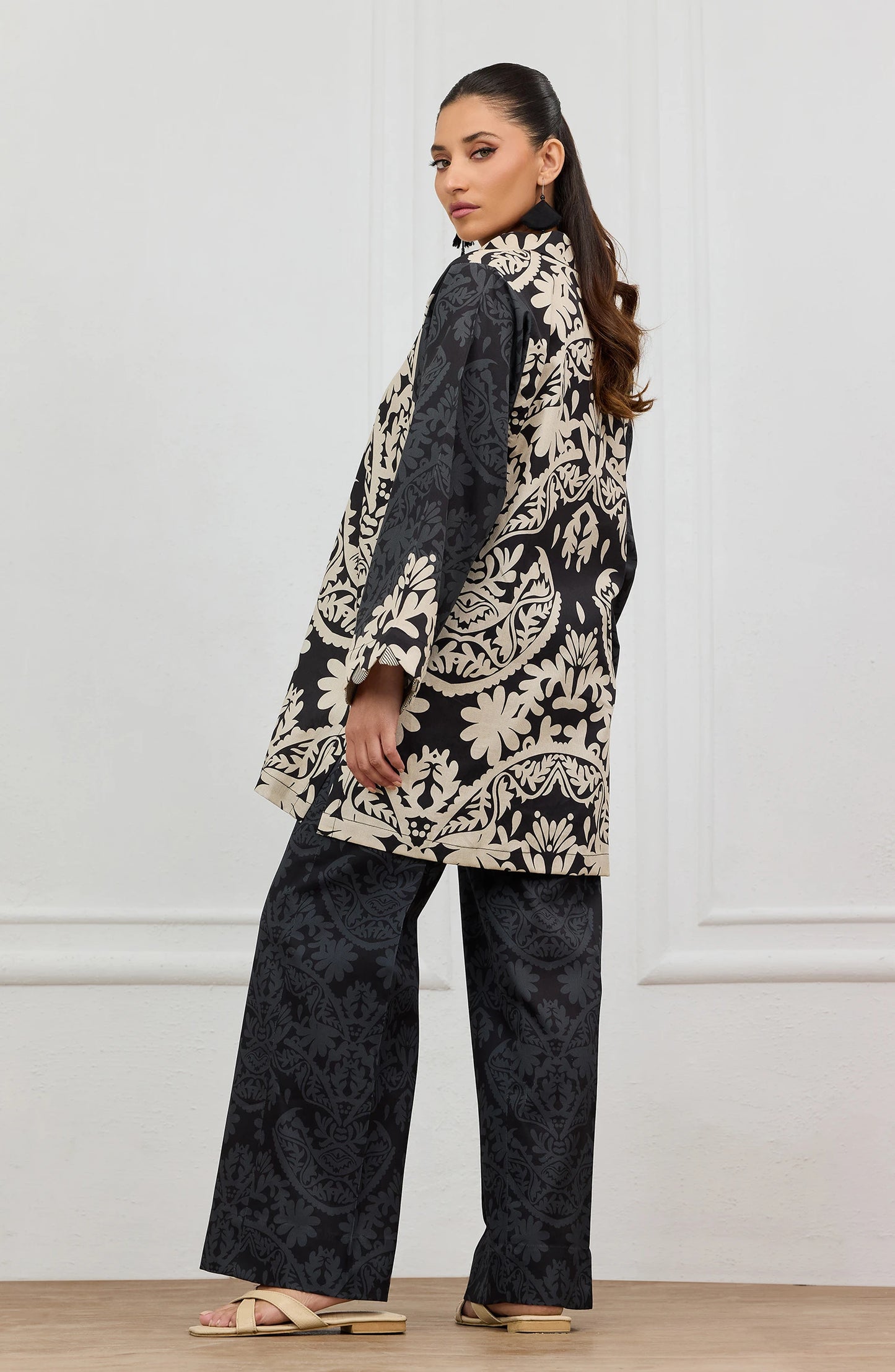 Stitched | 2 Piece | Printed | Cottel Shirt | WRCC25S-2010/S BLACK