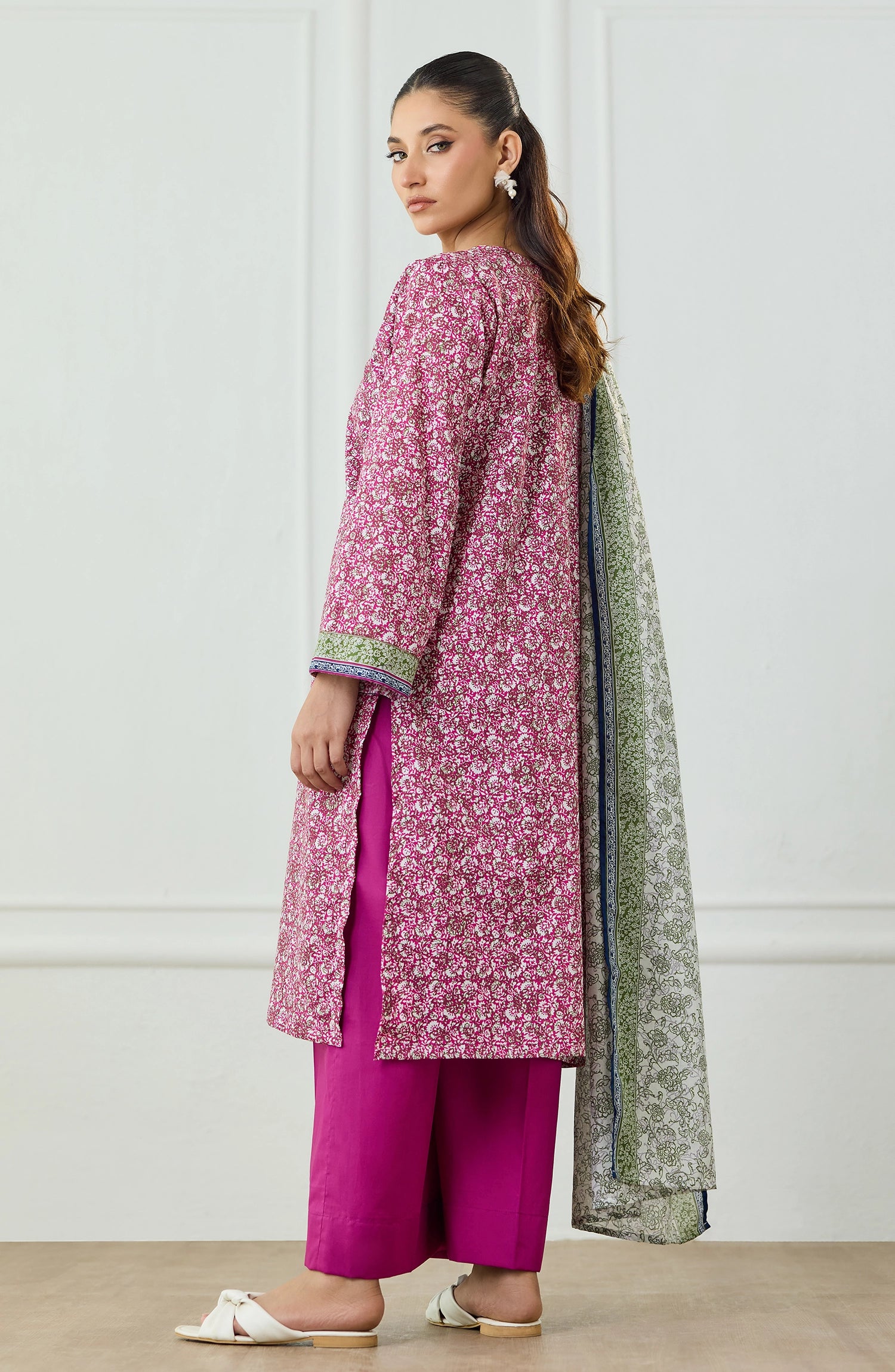 Unstitched | 3 Piece | Printed | Lawn Shirt | OTL-25-492/U PINK