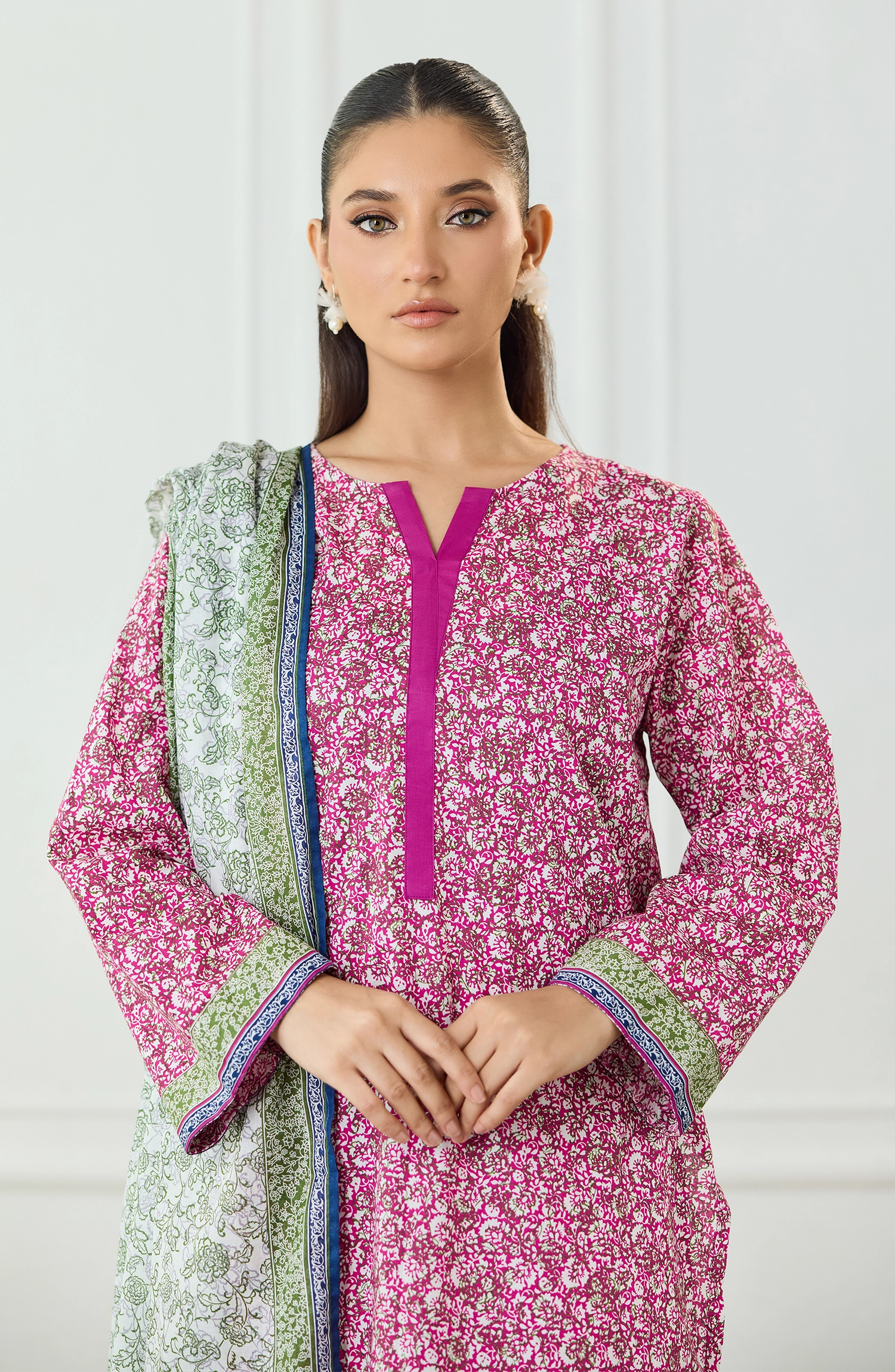 Unstitched | 3 Piece | Printed | Lawn Shirt | OTL-25-492/U PINK