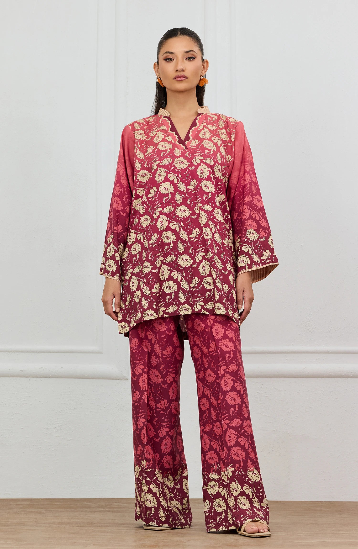 Stitched | 2 Piece | Printed | Lawn Shirt | WRCV25S-2037/S MAROON