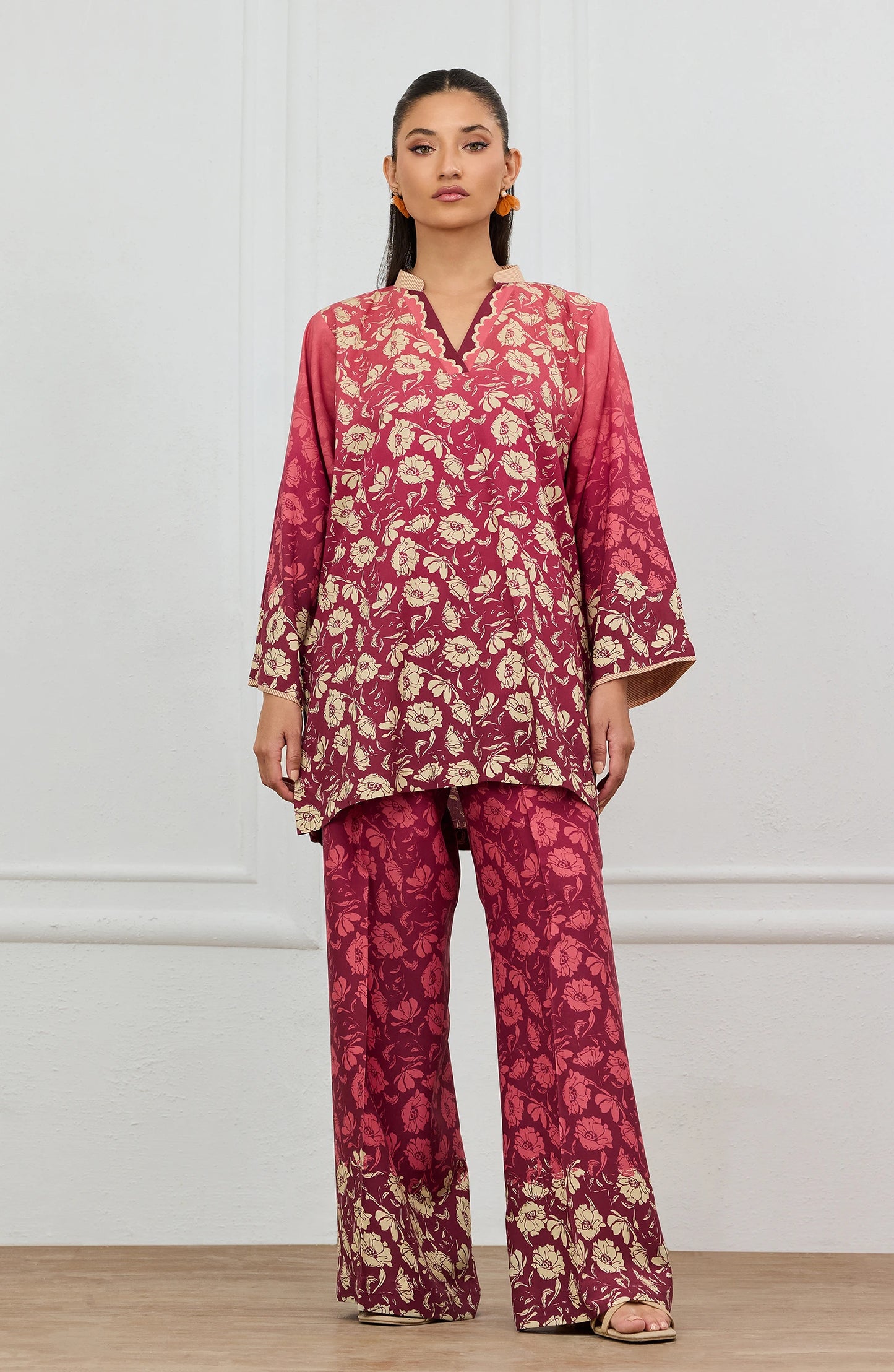 Stitched | 2 Piece | Printed | Lawn Shirt | WRCV25S-2037/S MAROON